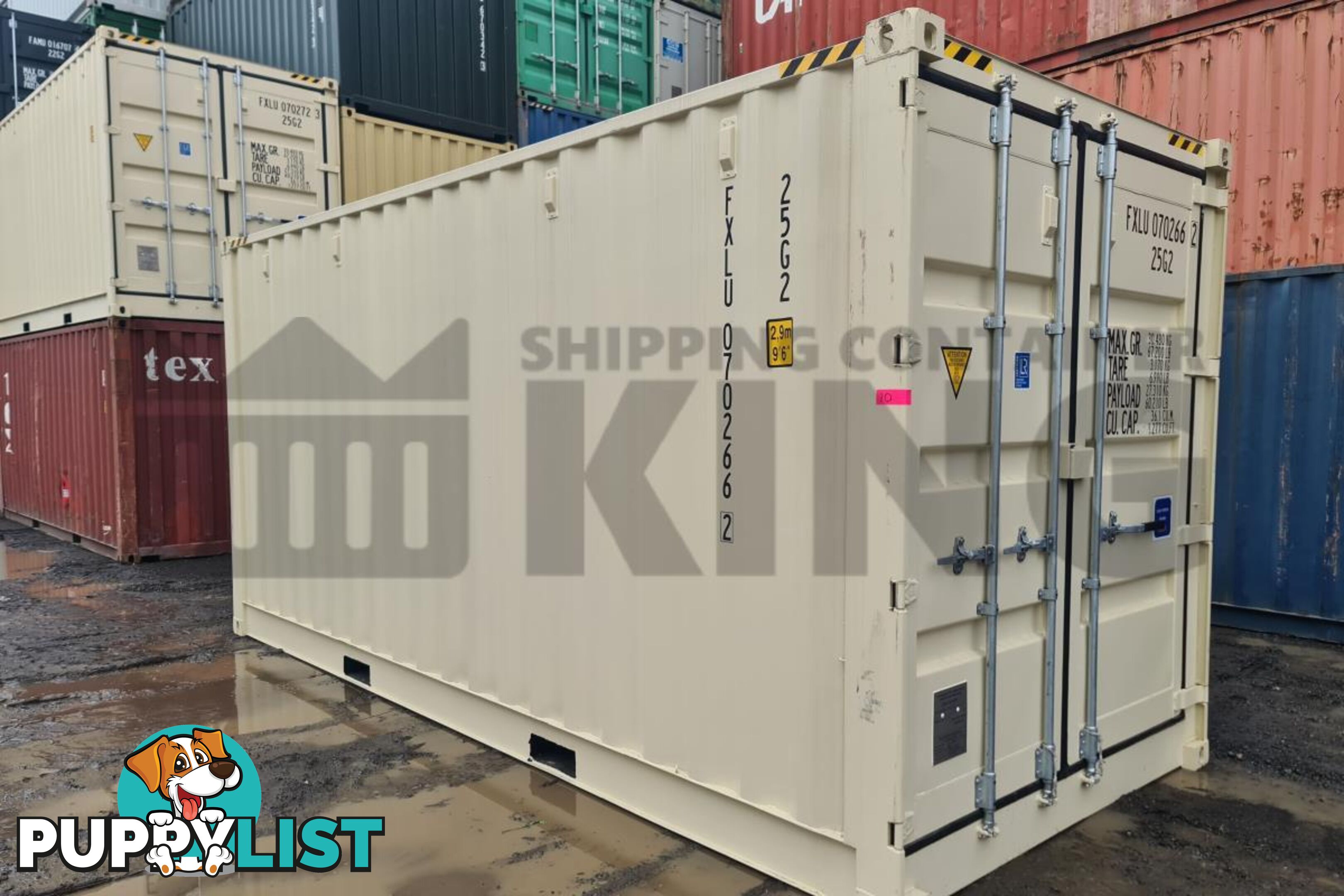 20' HIGH CUBE FULL SIDE OPENING SHIPPING CONTAINER