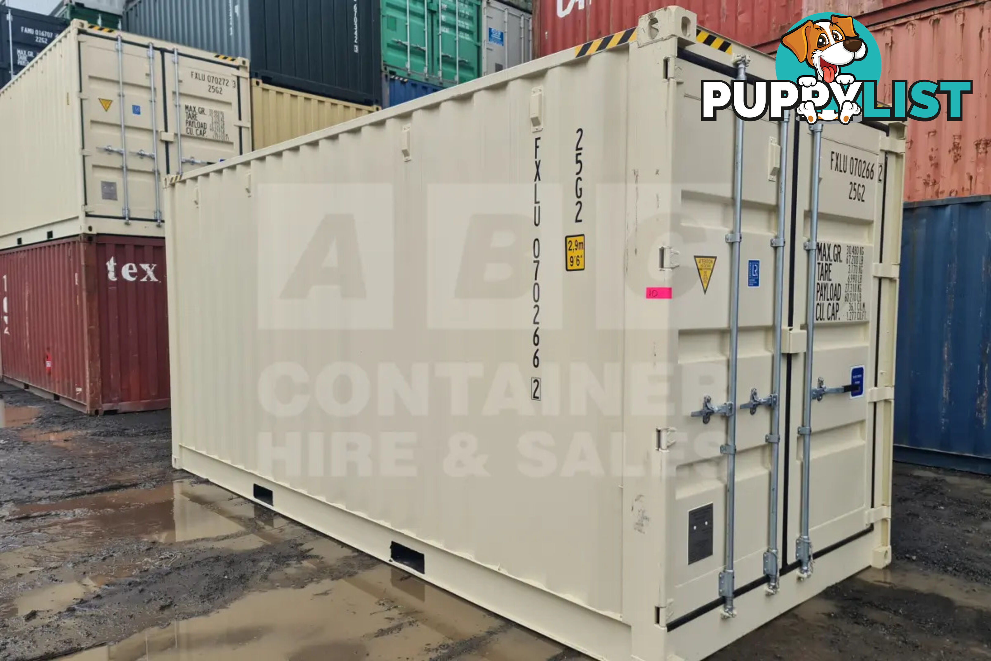 20' HIGH CUBE FULL SIDE OPENING SHIPPING CONTAINER