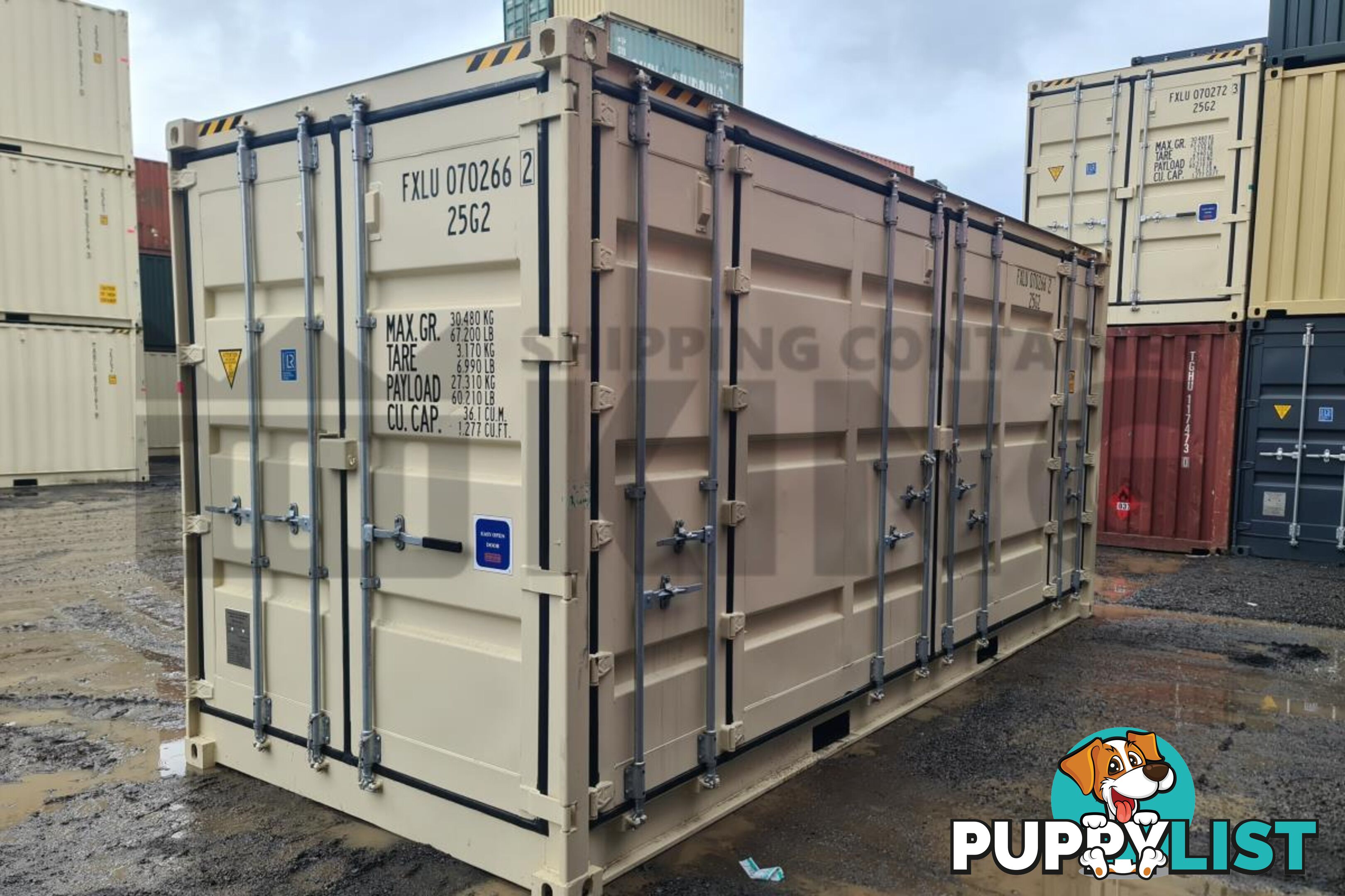 20' HIGH CUBE FULL SIDE OPENING SHIPPING CONTAINER