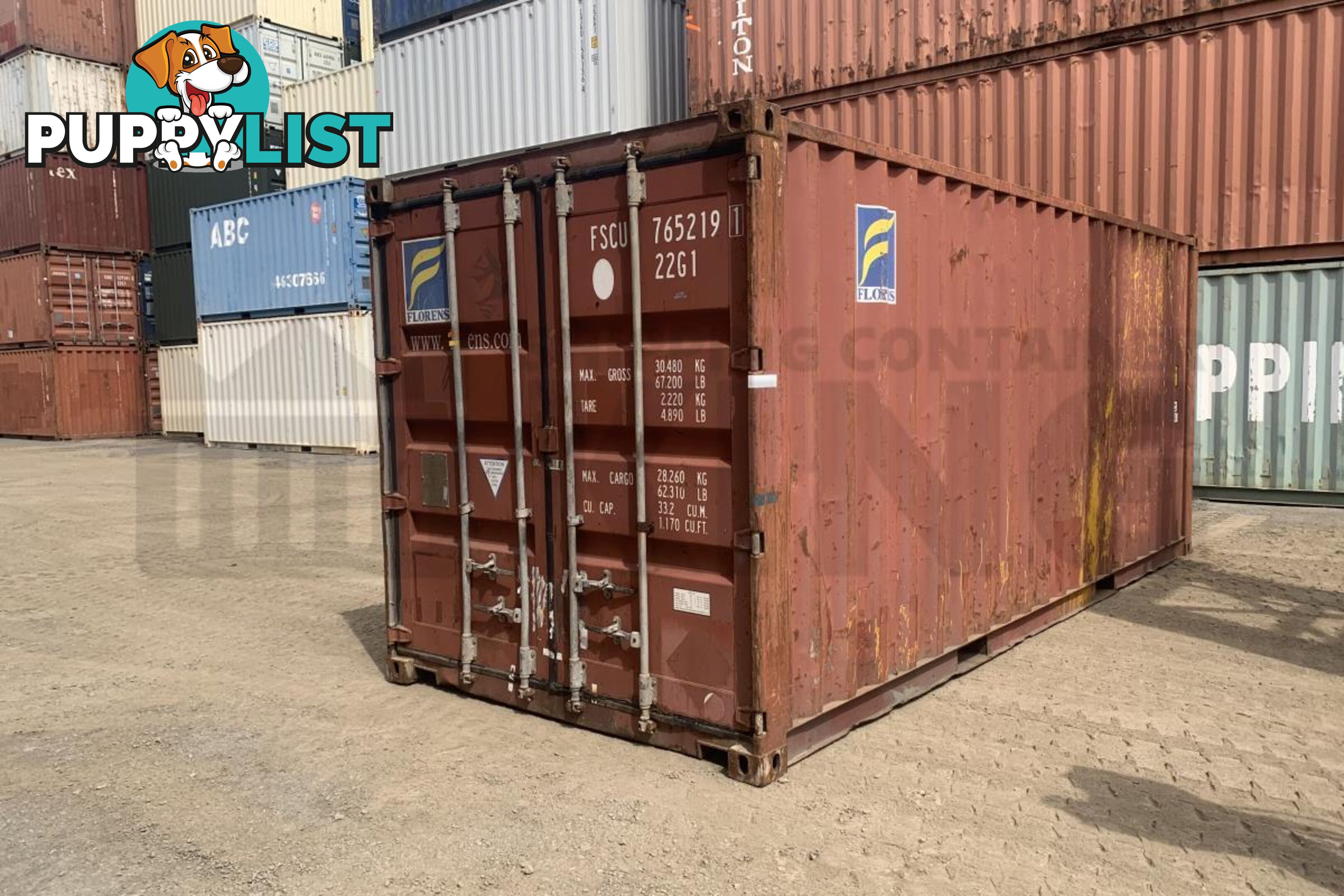 20' STANDARD HEIGHT SHIPPING CONTAINER - in Brisbane