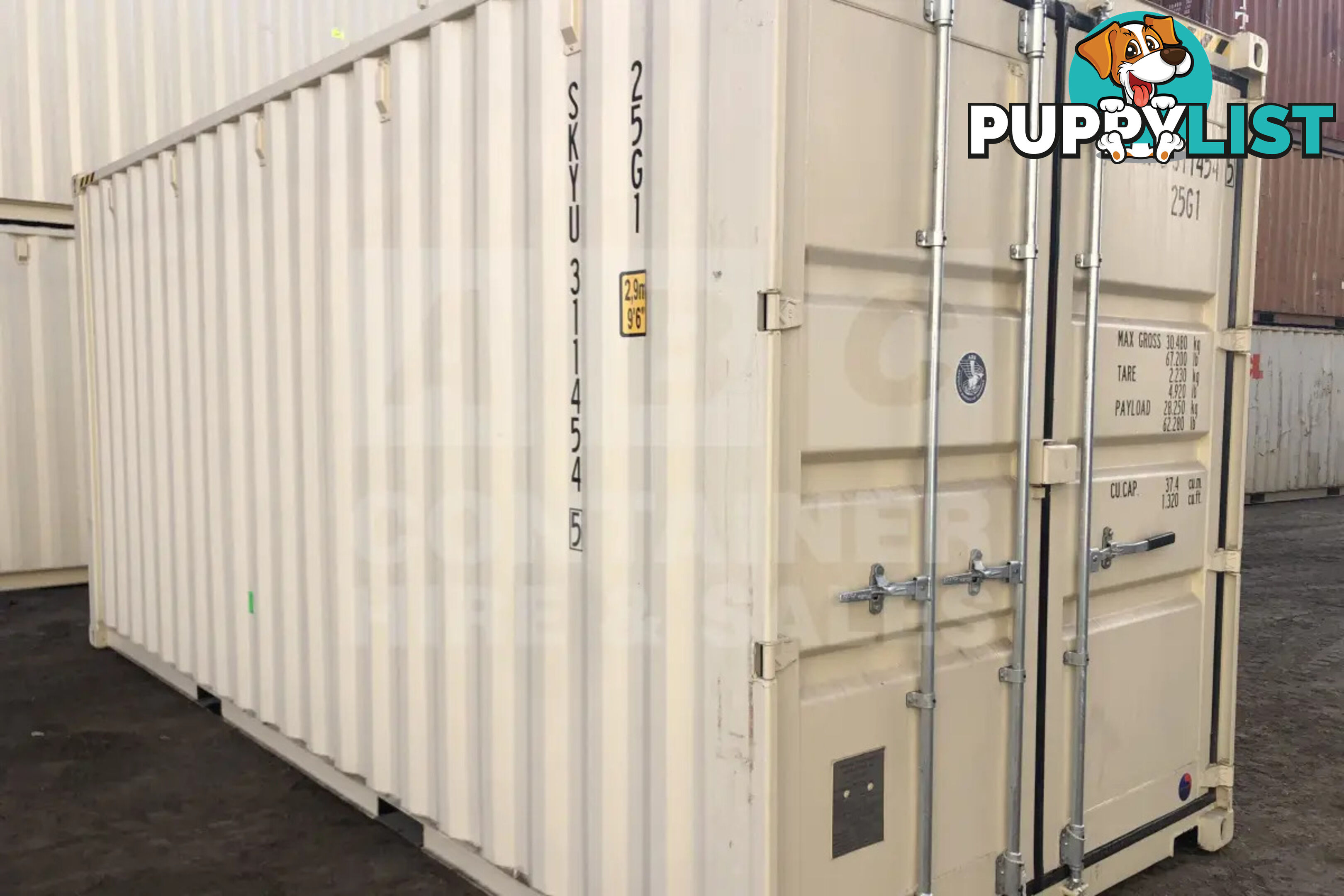 20' HIGH CUBE SHIPPING CONTAINER