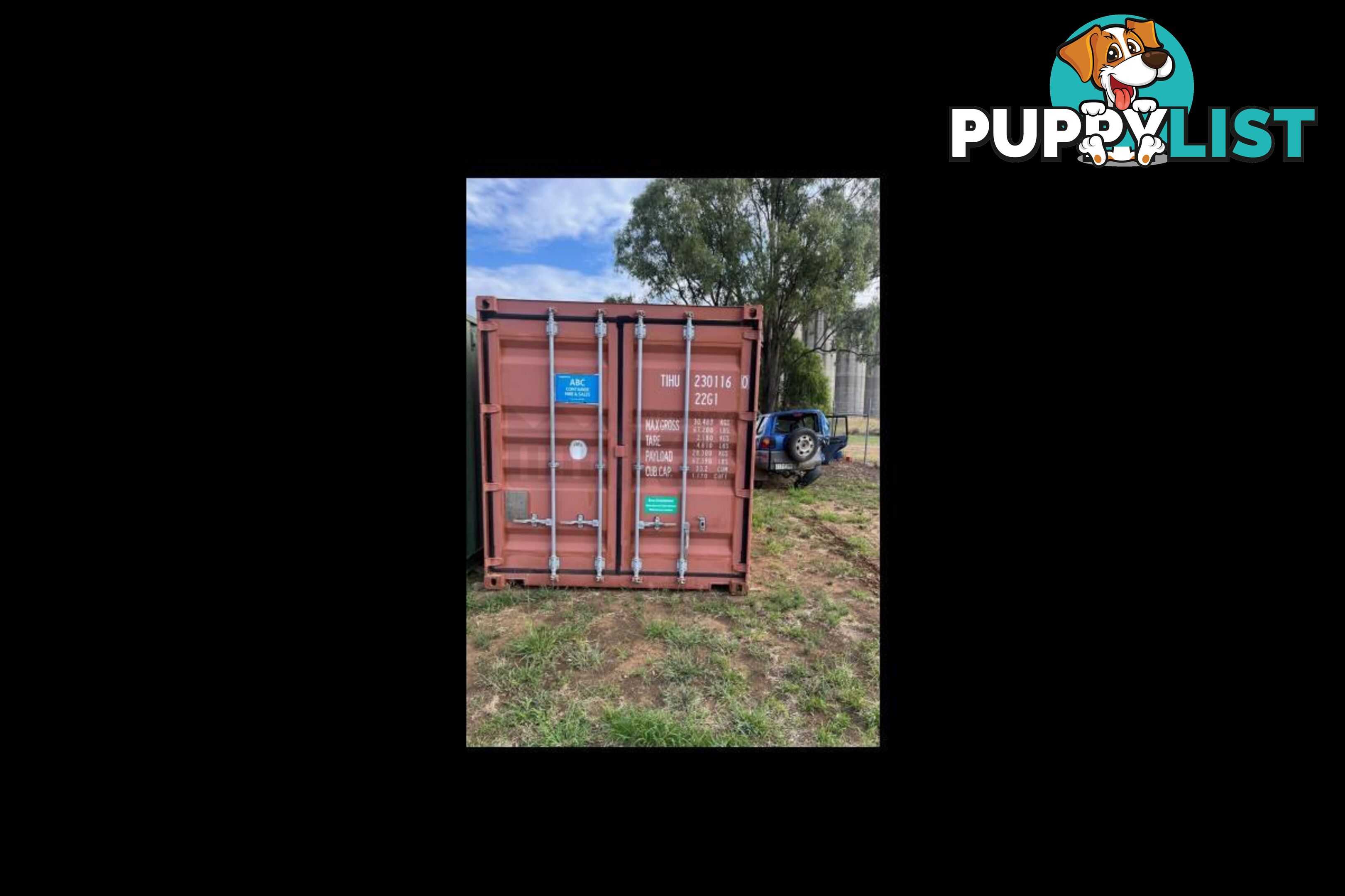 20' STANDARD HEIGHT SHIPPING CONTAINER - in Millmerran