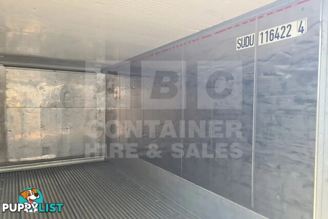 20' STANDARD HEIGHT REFRIGERATED "REEFER" SHIPPING CONTAINER (NON-OPERATIONAL, MACHINERY IN)