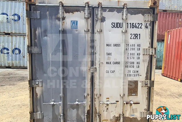 20' STANDARD HEIGHT REFRIGERATED "REEFER" SHIPPING CONTAINER (NON-OPERATIONAL, MACHINERY IN)