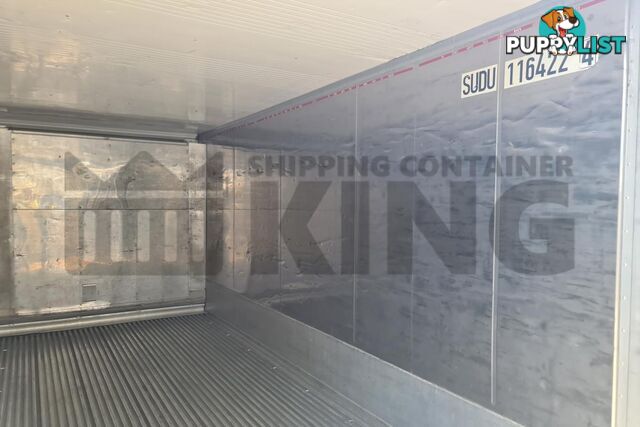 20' STANDARD HEIGHT REFRIGERATED "REEFER" SHIPPING CONTAINER (NON-OPERATIONAL, MACHINERY IN)