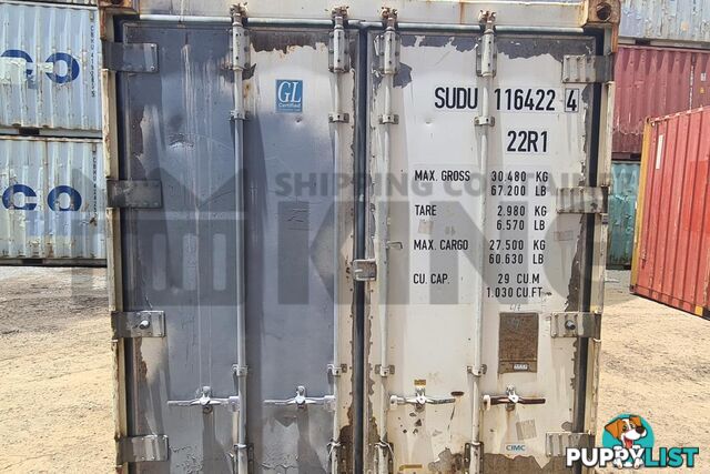 20' STANDARD HEIGHT REFRIGERATED "REEFER" SHIPPING CONTAINER (NON-OPERATIONAL, MACHINERY IN)