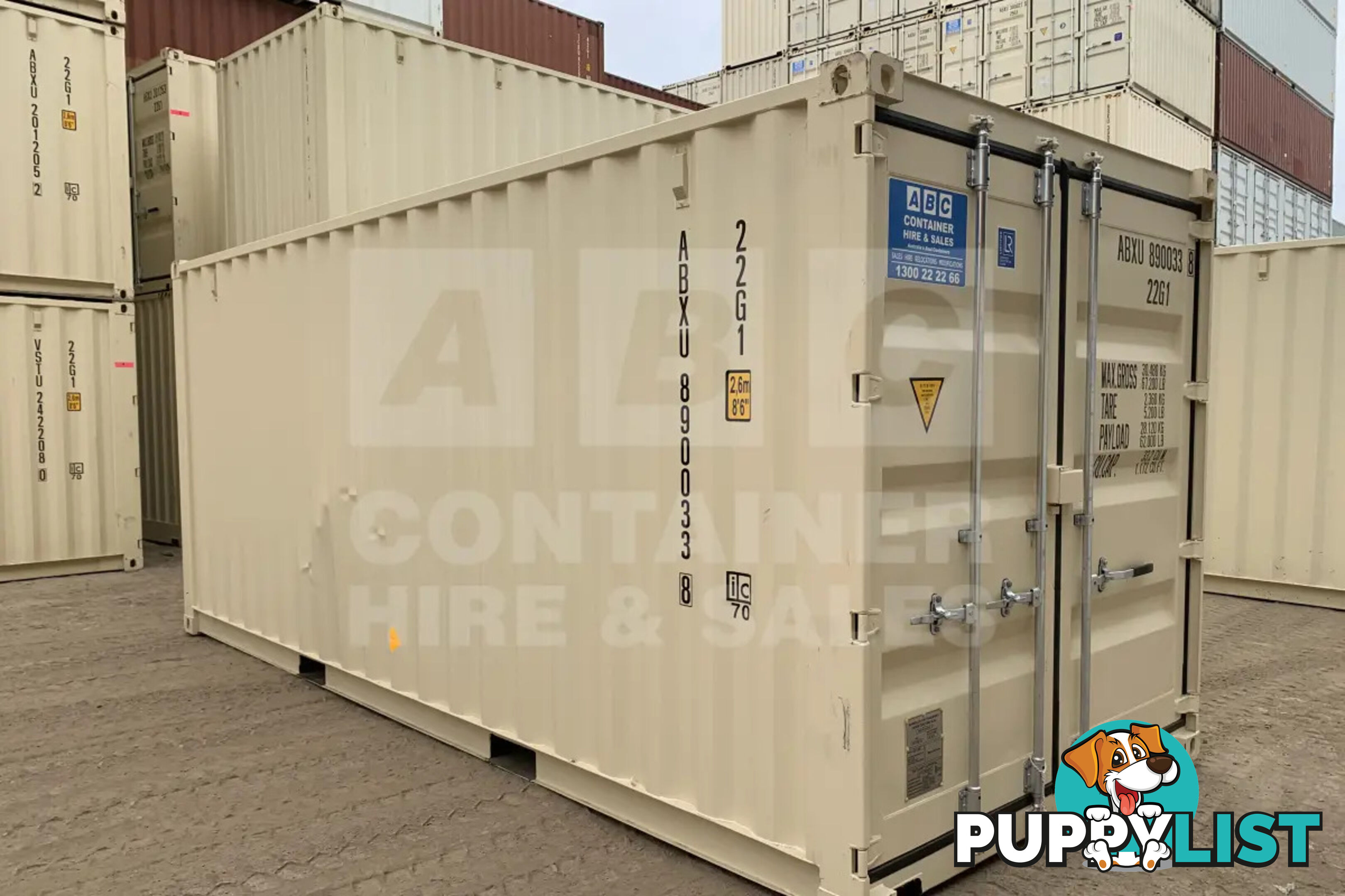 20' STANDARD HEIGHT SHIPPING CONTAINER (STEEL FLOOR)