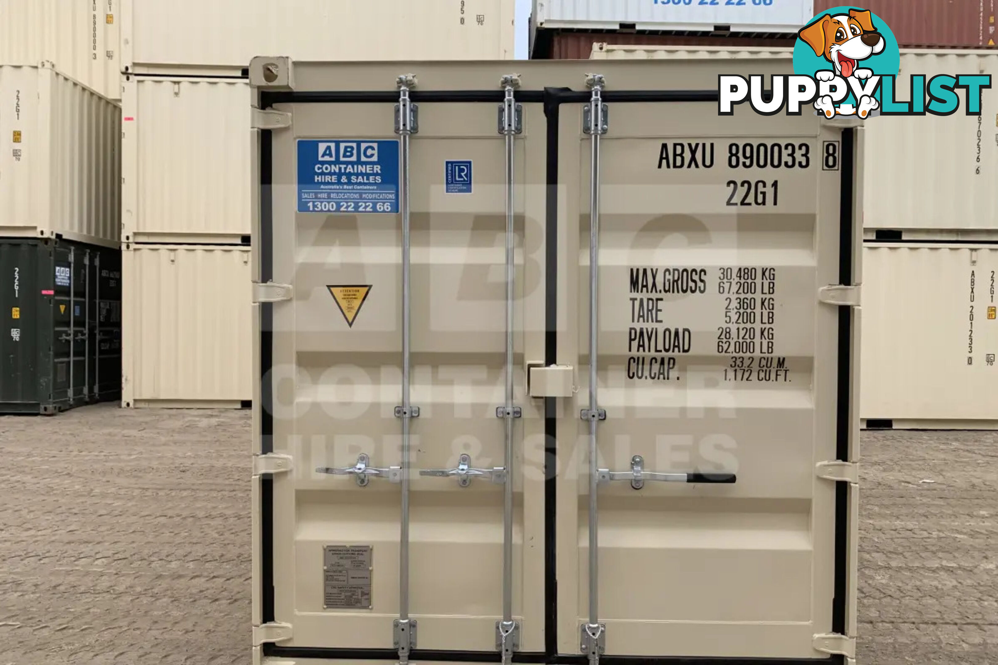 20' STANDARD HEIGHT SHIPPING CONTAINER (STEEL FLOOR)