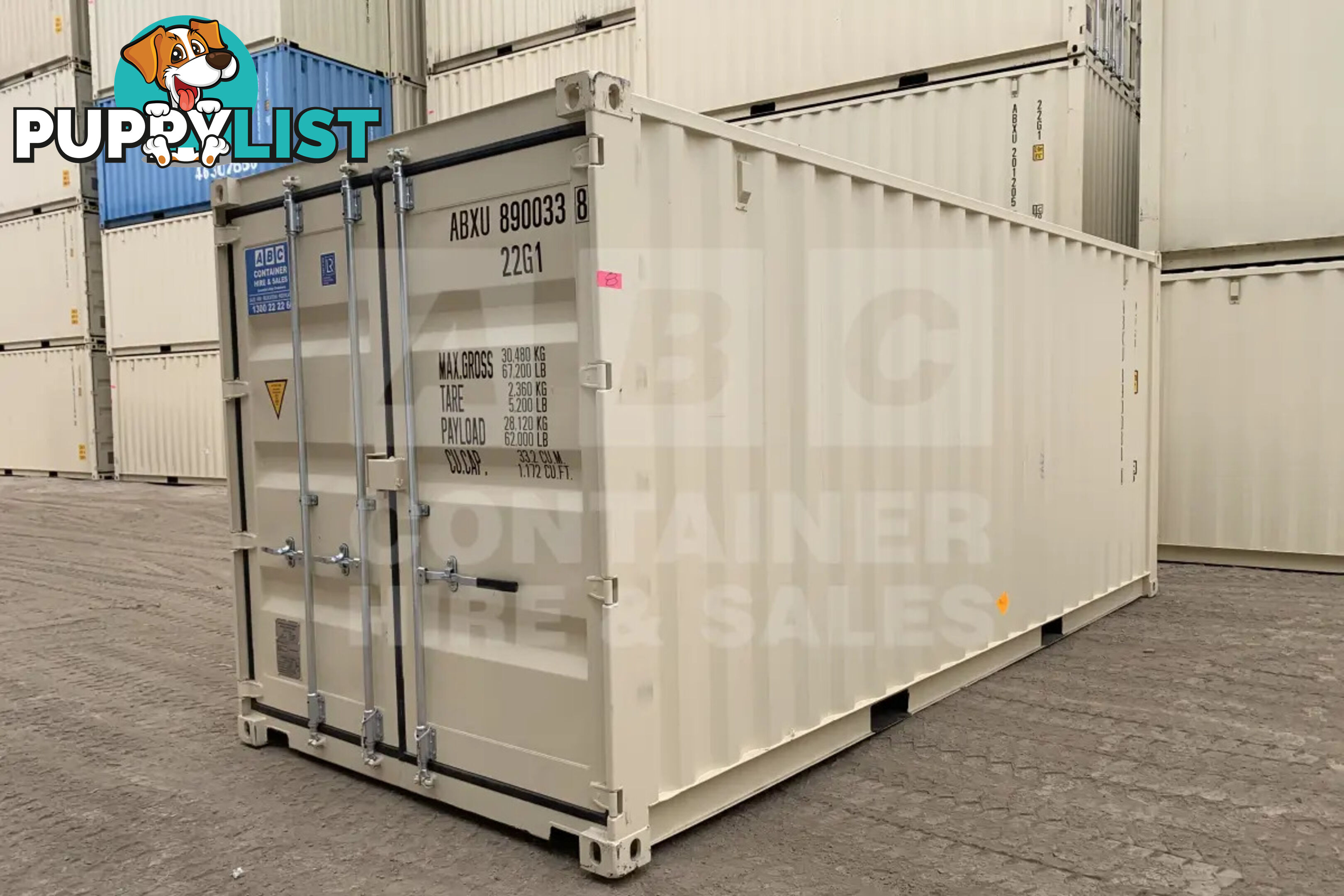 20' STANDARD HEIGHT SHIPPING CONTAINER (STEEL FLOOR)