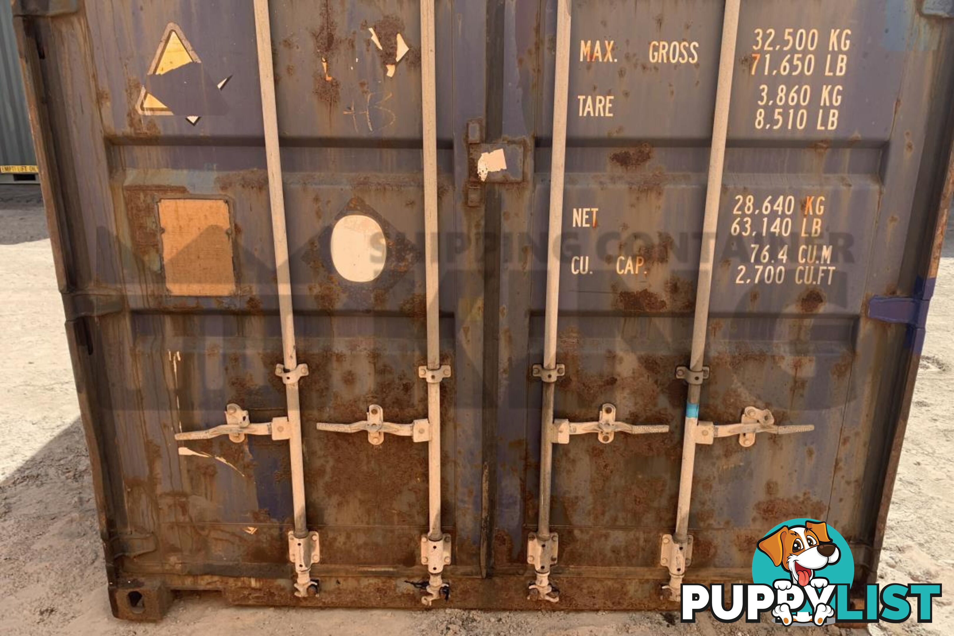 40' HIGH CUBE SHIPPING CONTAINER