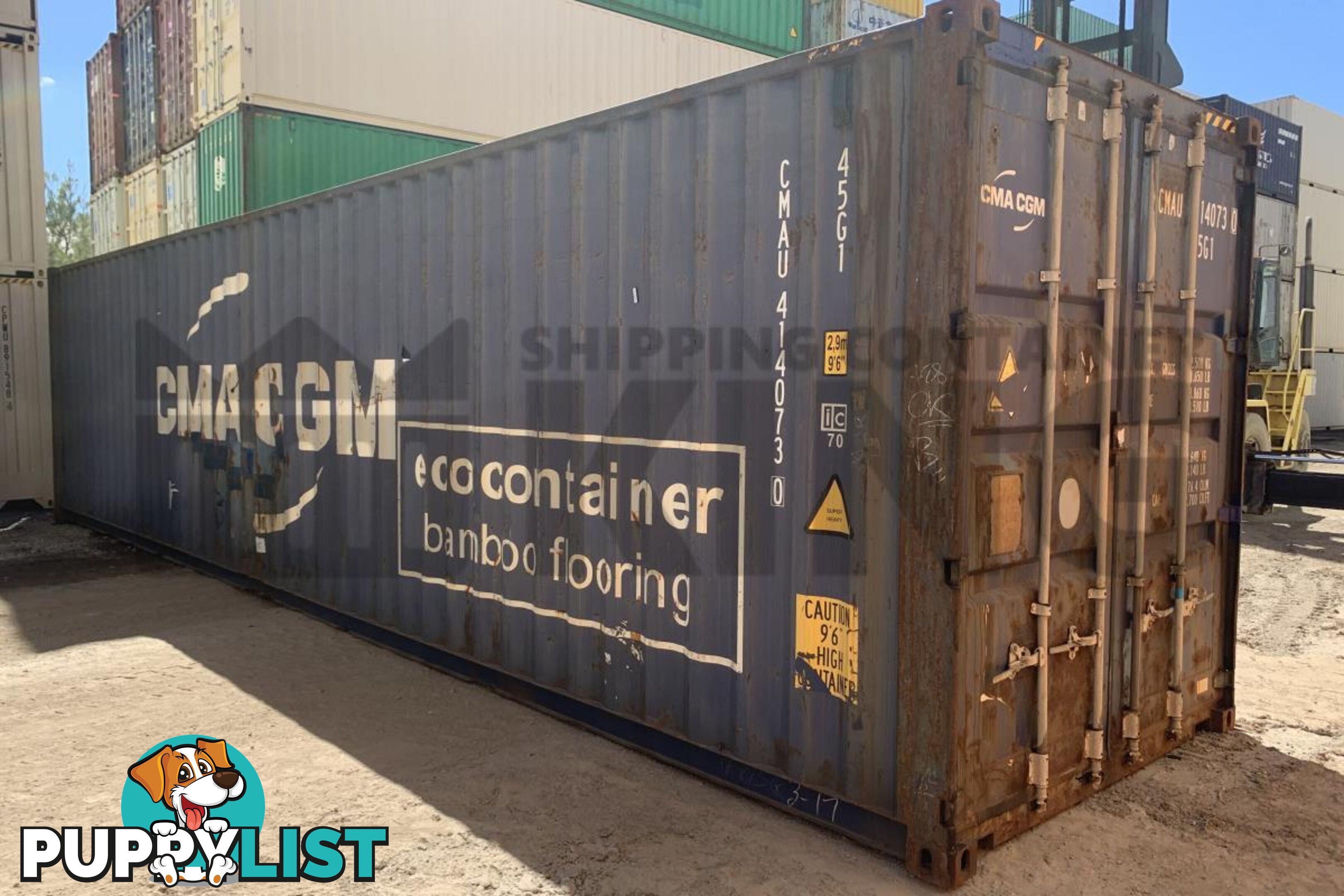 40' HIGH CUBE SHIPPING CONTAINER