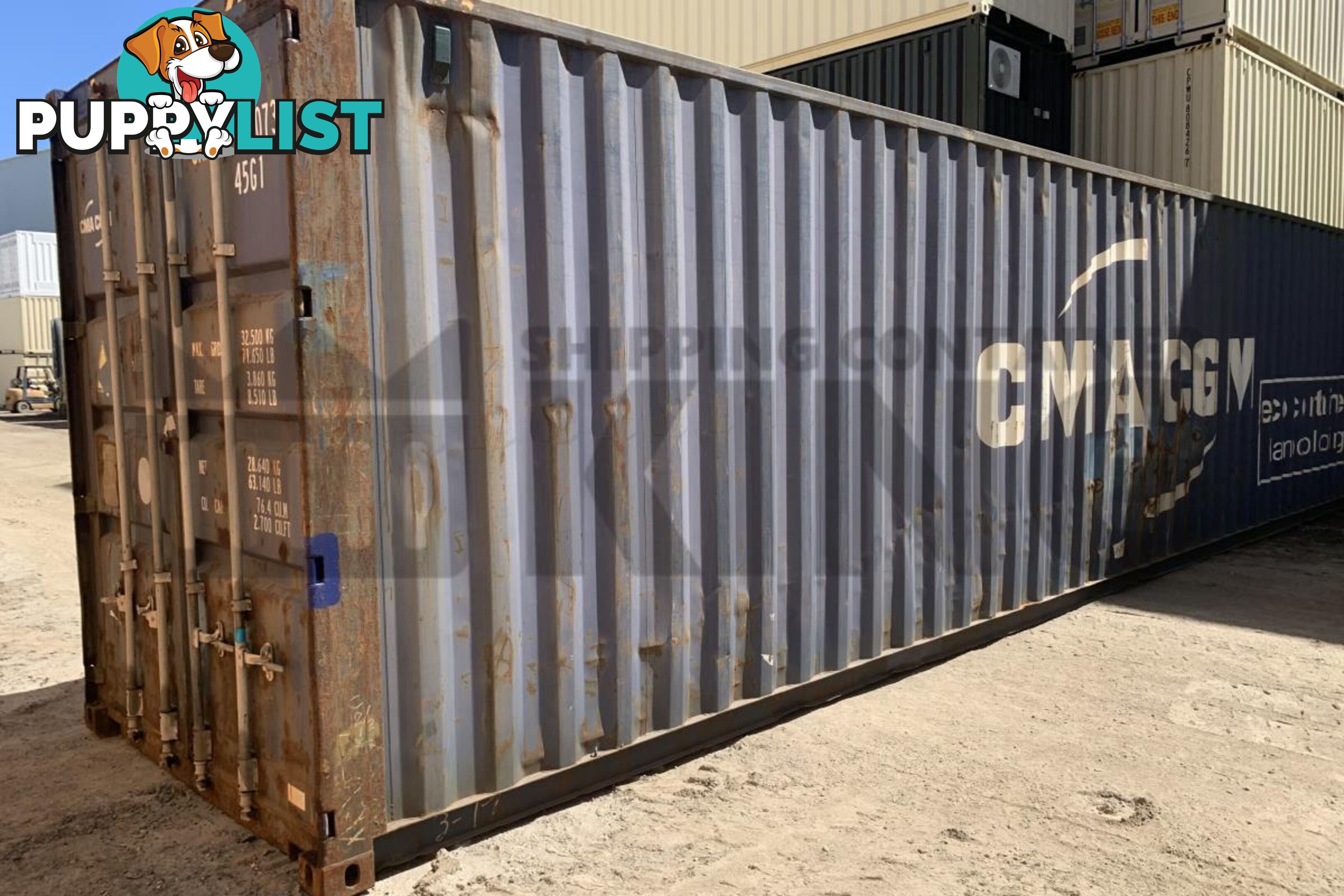 40' HIGH CUBE SHIPPING CONTAINER