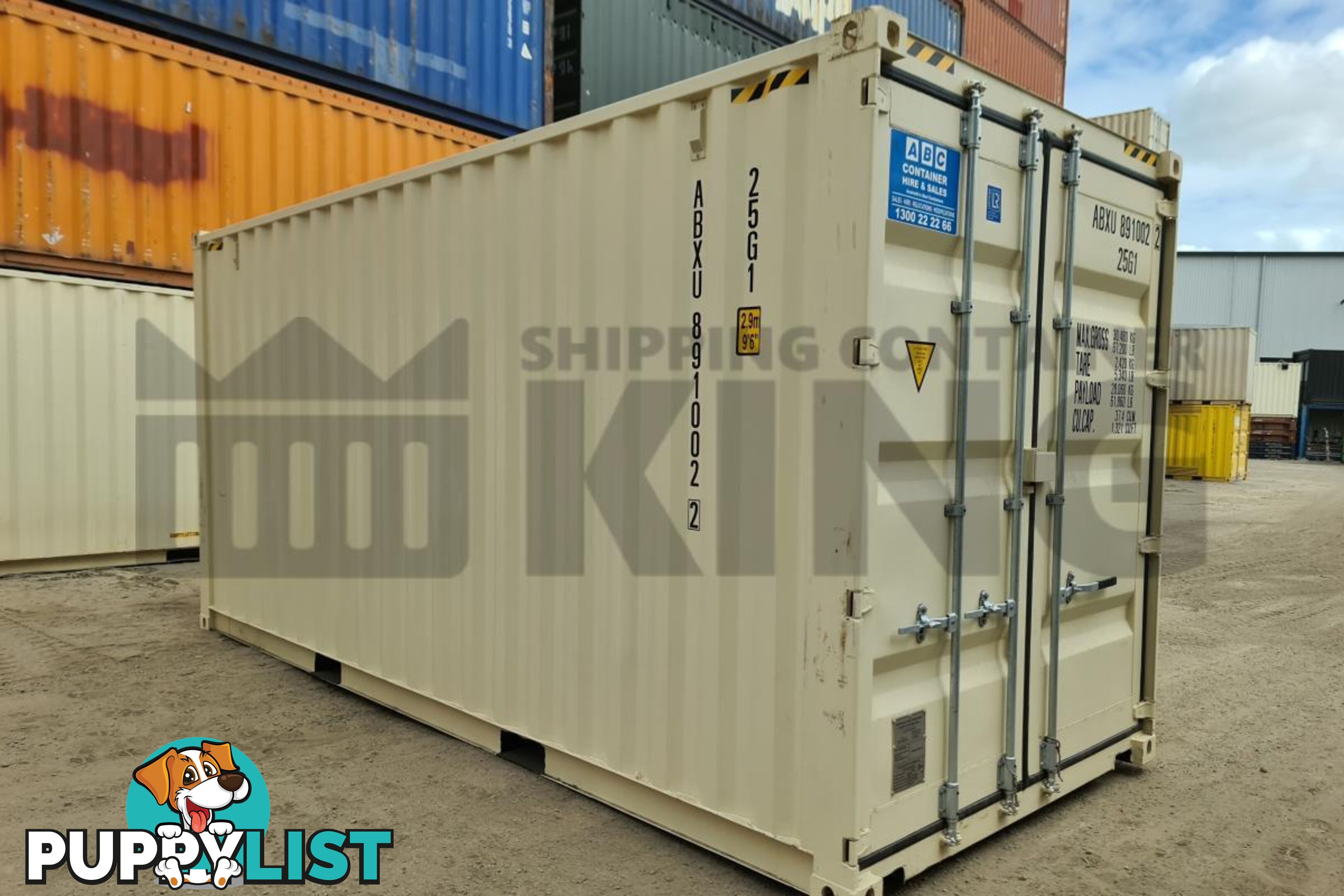 20' HIGH CUBE SHIPPING CONTAINER (STEEL FLOOR)