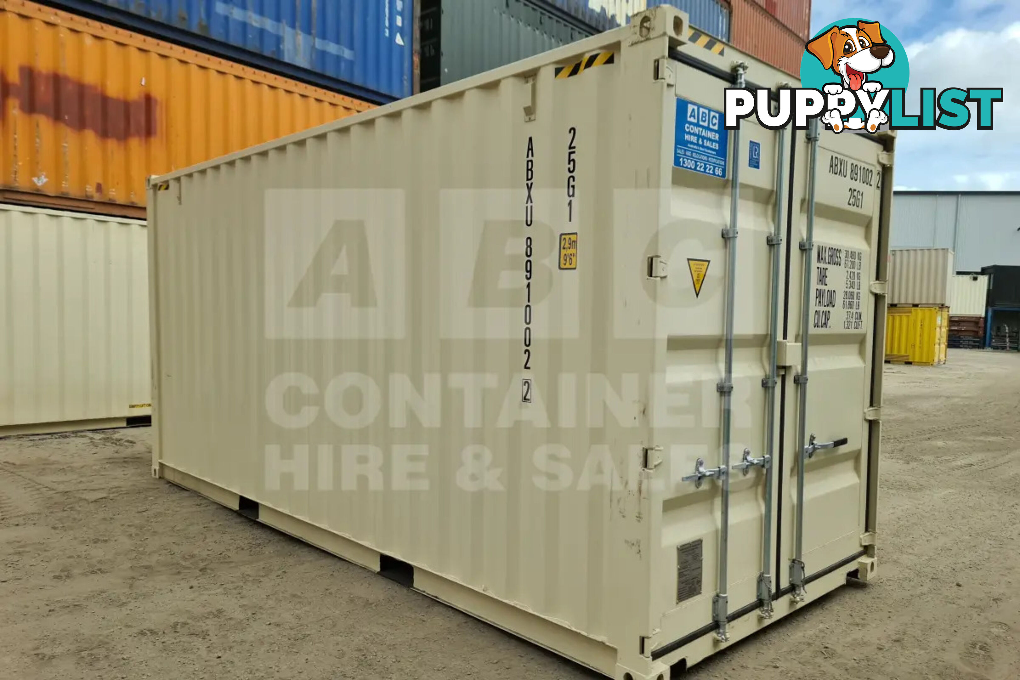 20' HIGH CUBE SHIPPING CONTAINER (STEEL FLOOR)