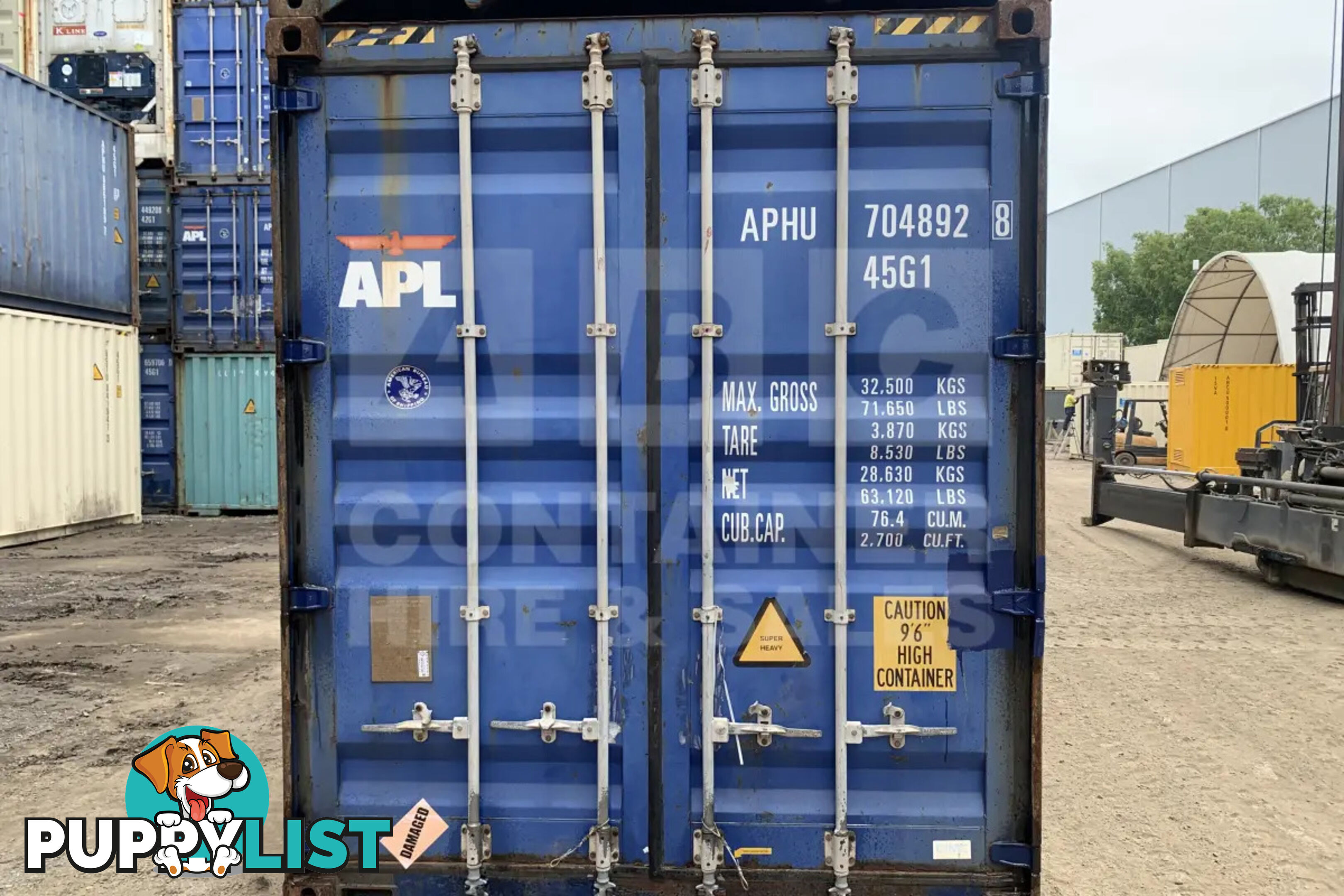 40' HIGH CUBE SHIPPING CONTAINER