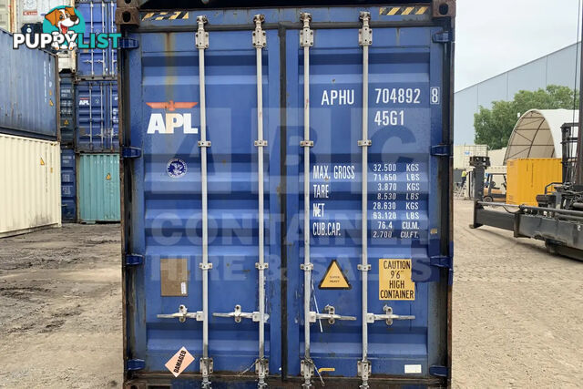 40' HIGH CUBE SHIPPING CONTAINER
