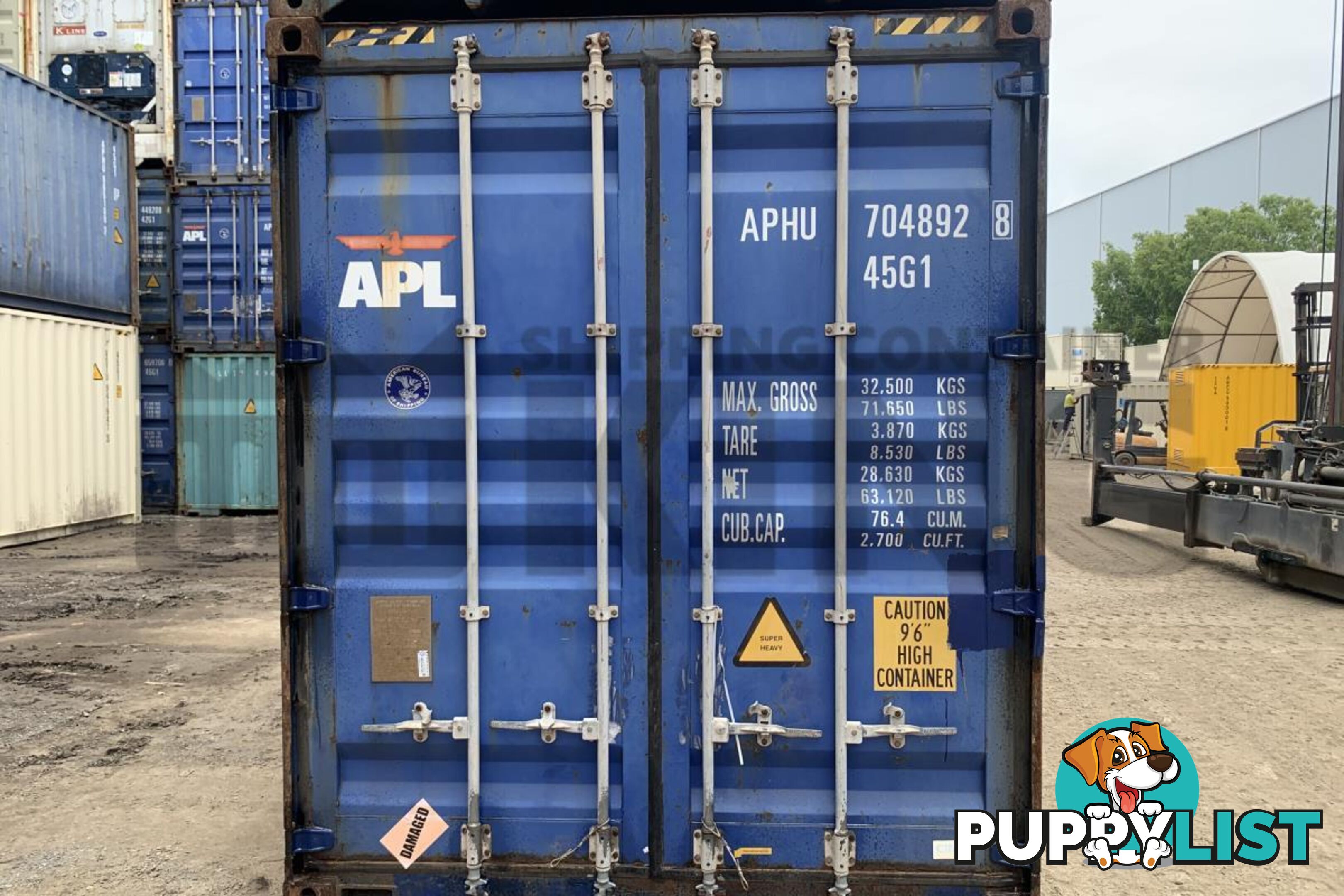 40' HIGH CUBE SHIPPING CONTAINER
