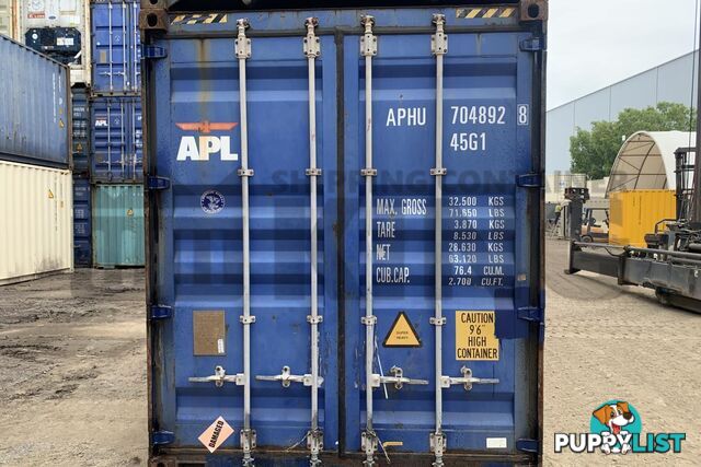 40' HIGH CUBE SHIPPING CONTAINER