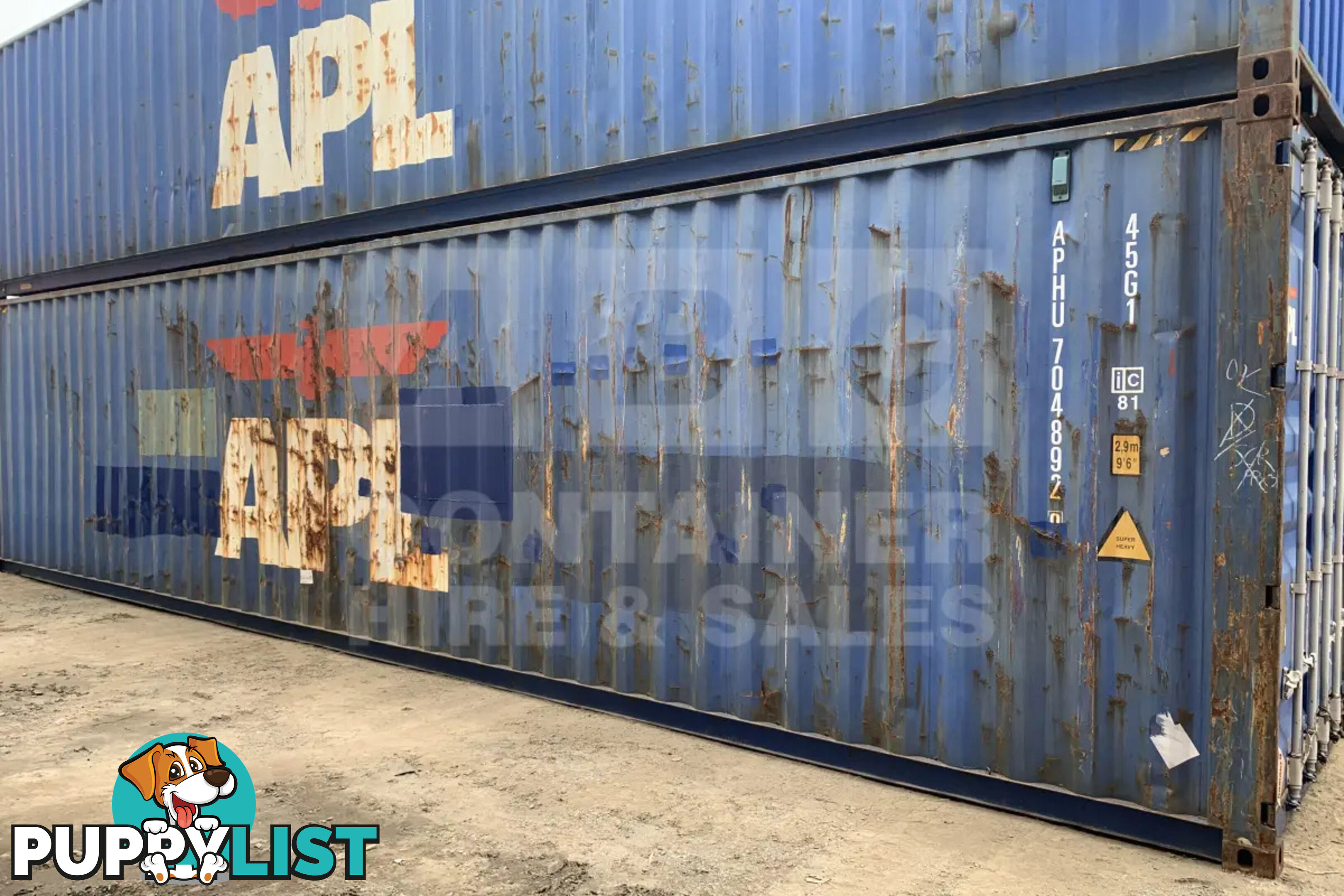 40' HIGH CUBE SHIPPING CONTAINER