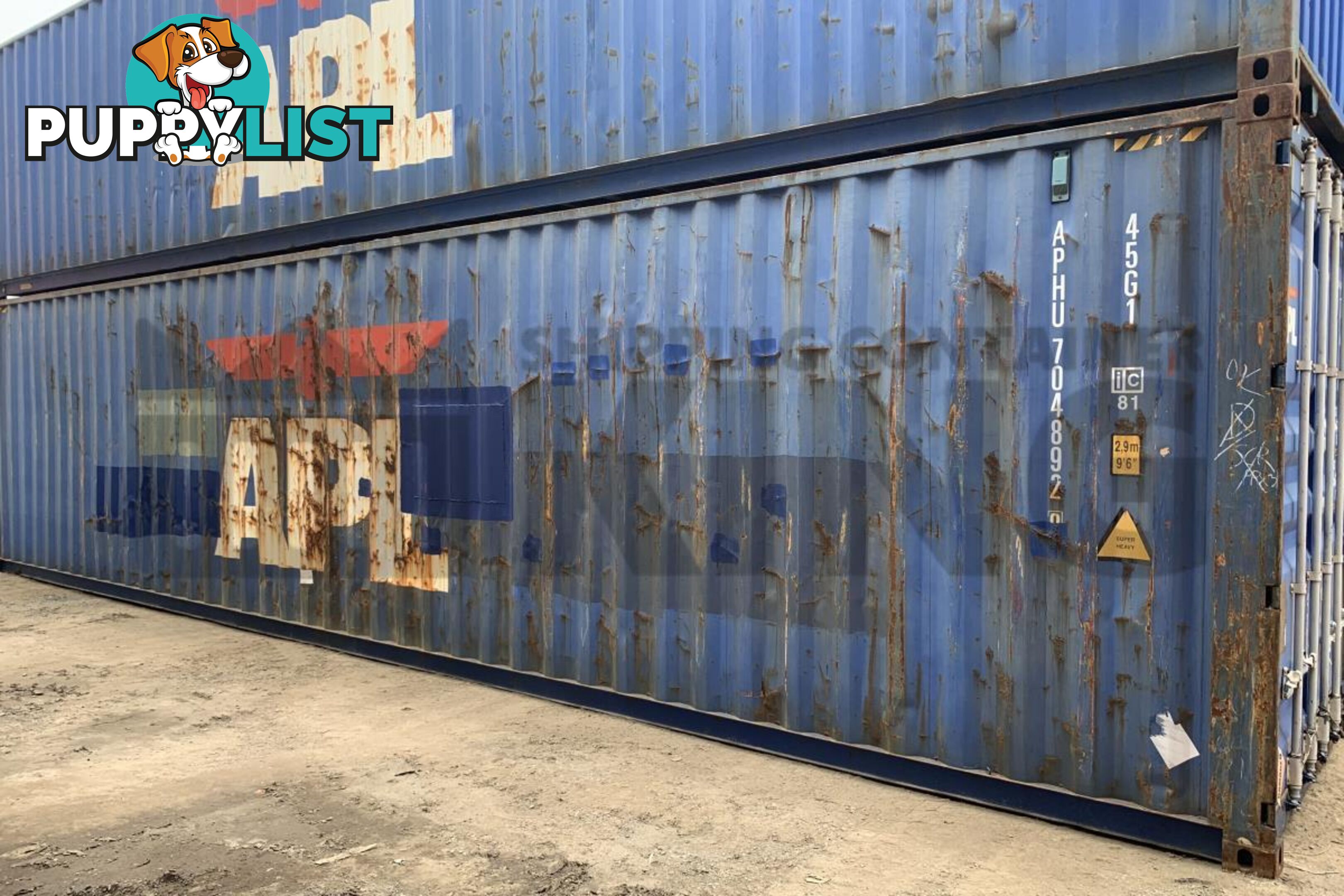 40' HIGH CUBE SHIPPING CONTAINER