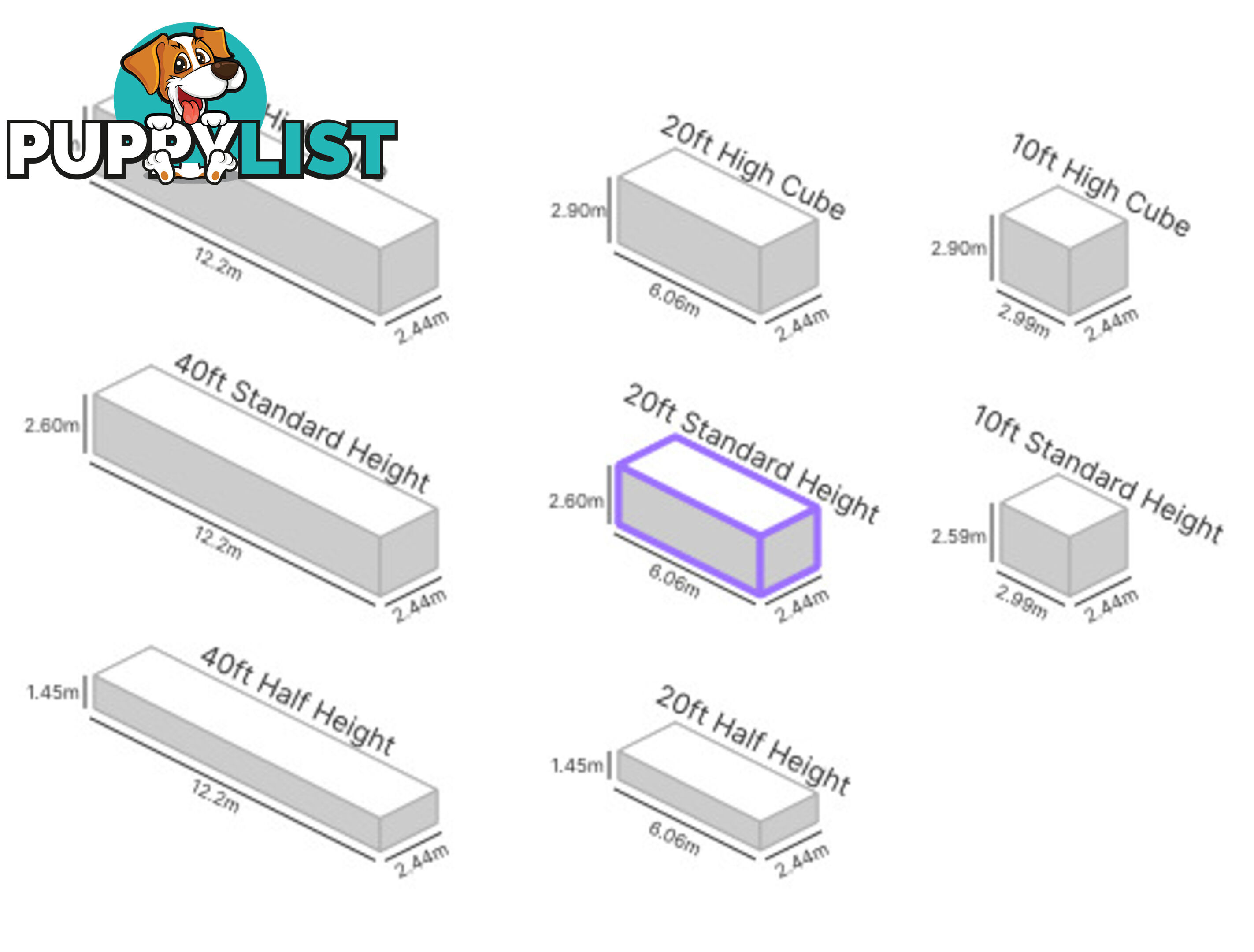 20' STANDARD HEIGHT SHIPPING CONTAINER