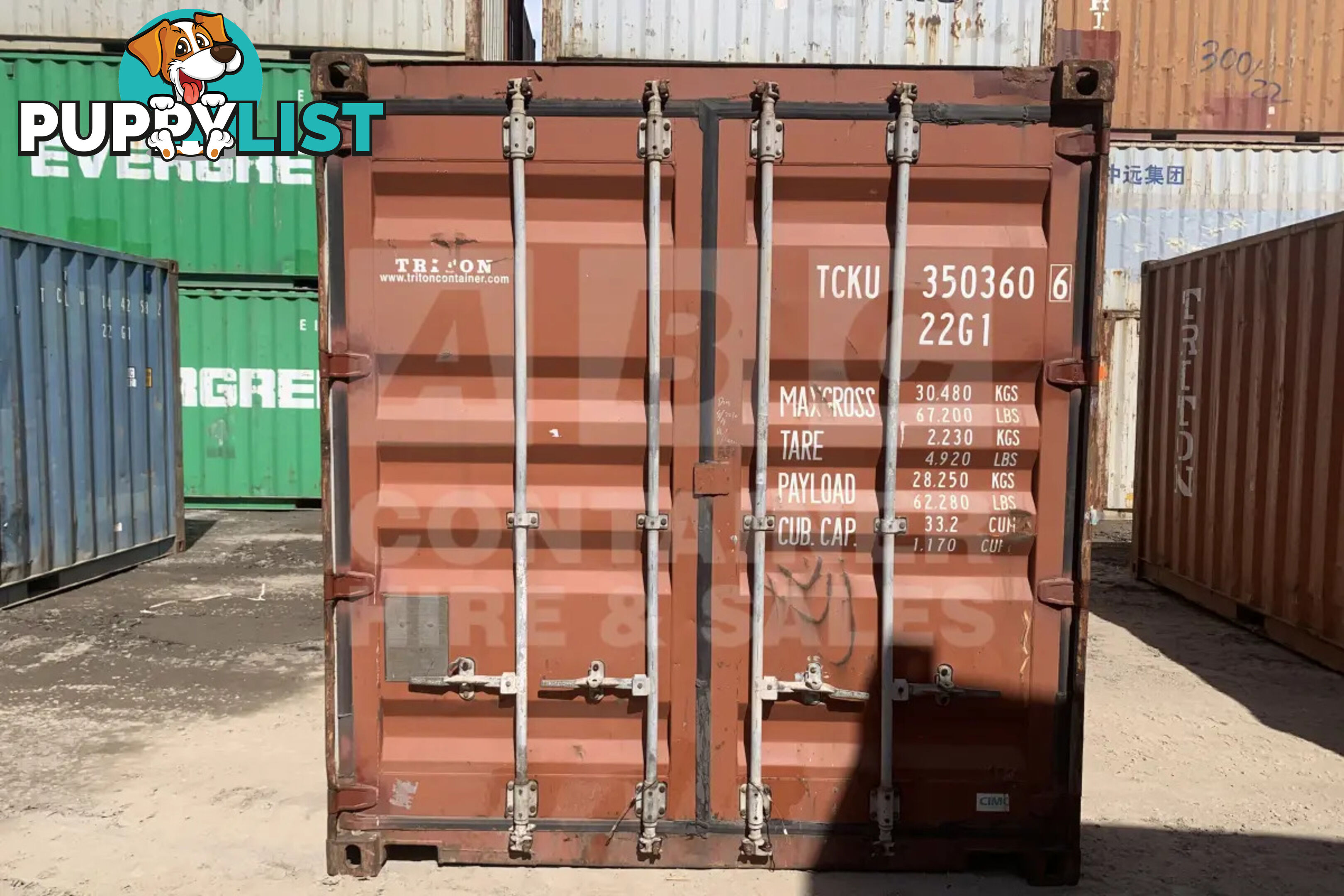20' STANDARD HEIGHT SHIPPING CONTAINER