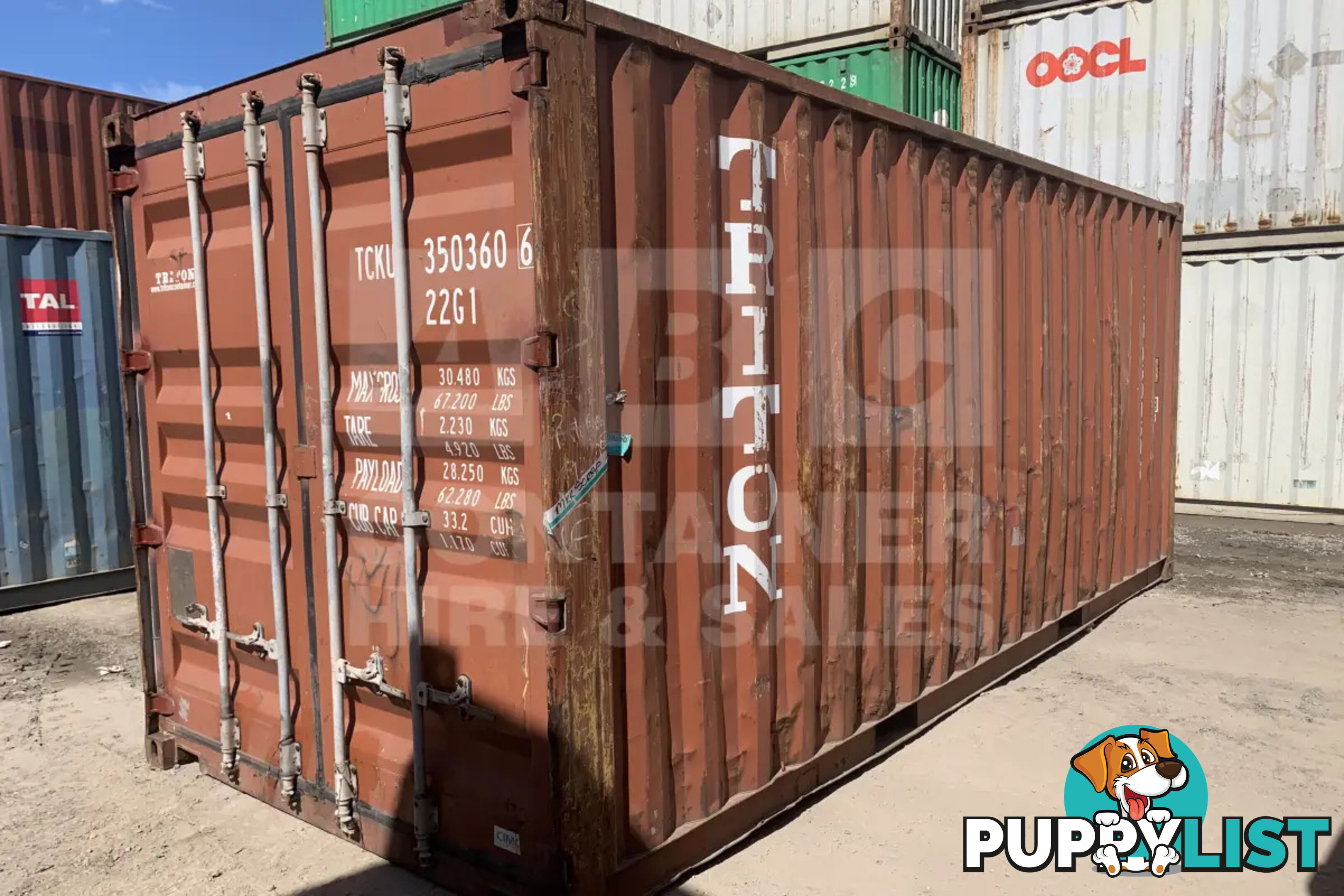 20' STANDARD HEIGHT SHIPPING CONTAINER