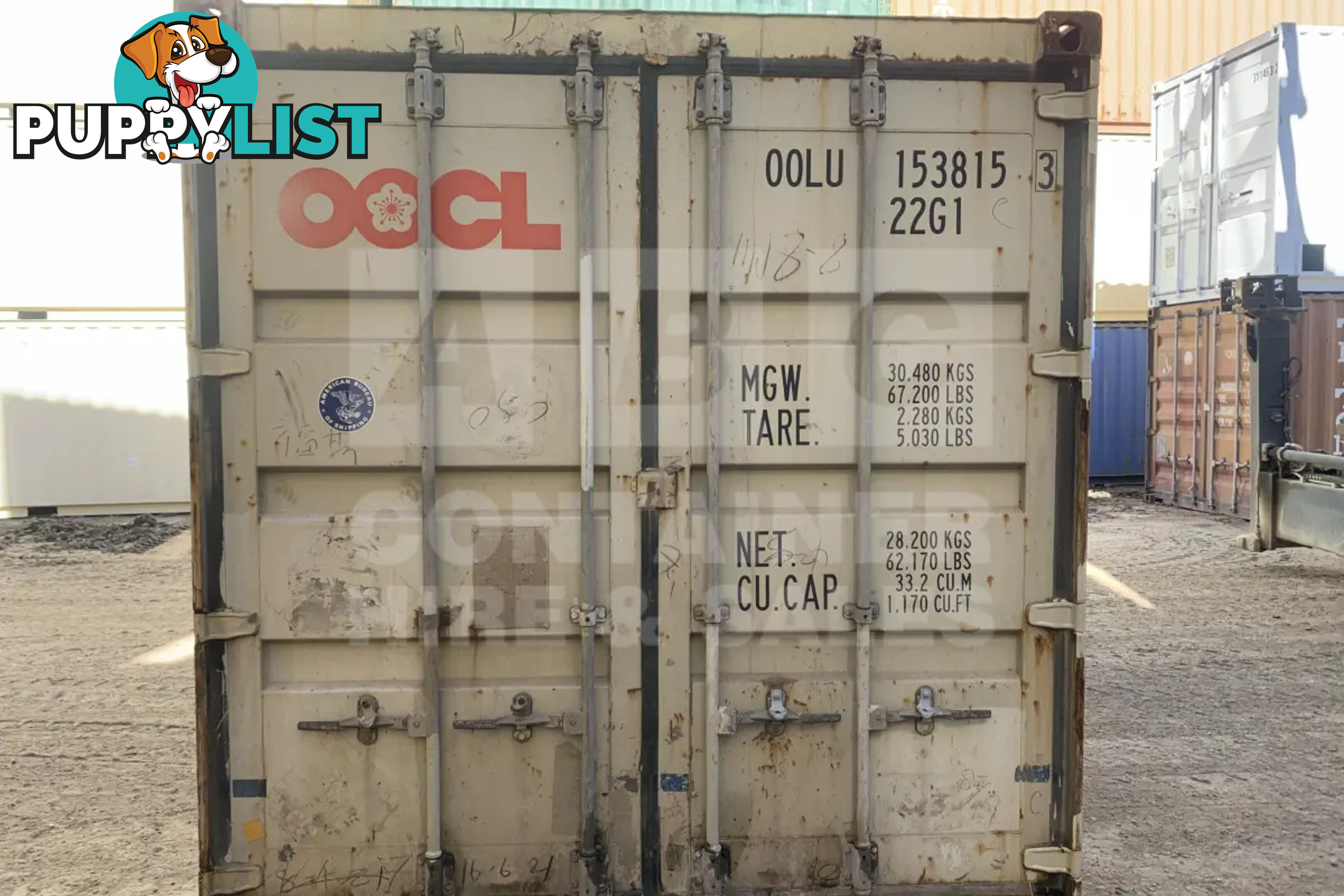 20' STANDARD HEIGHT SHIPPING CONTAINER - in Gympie
