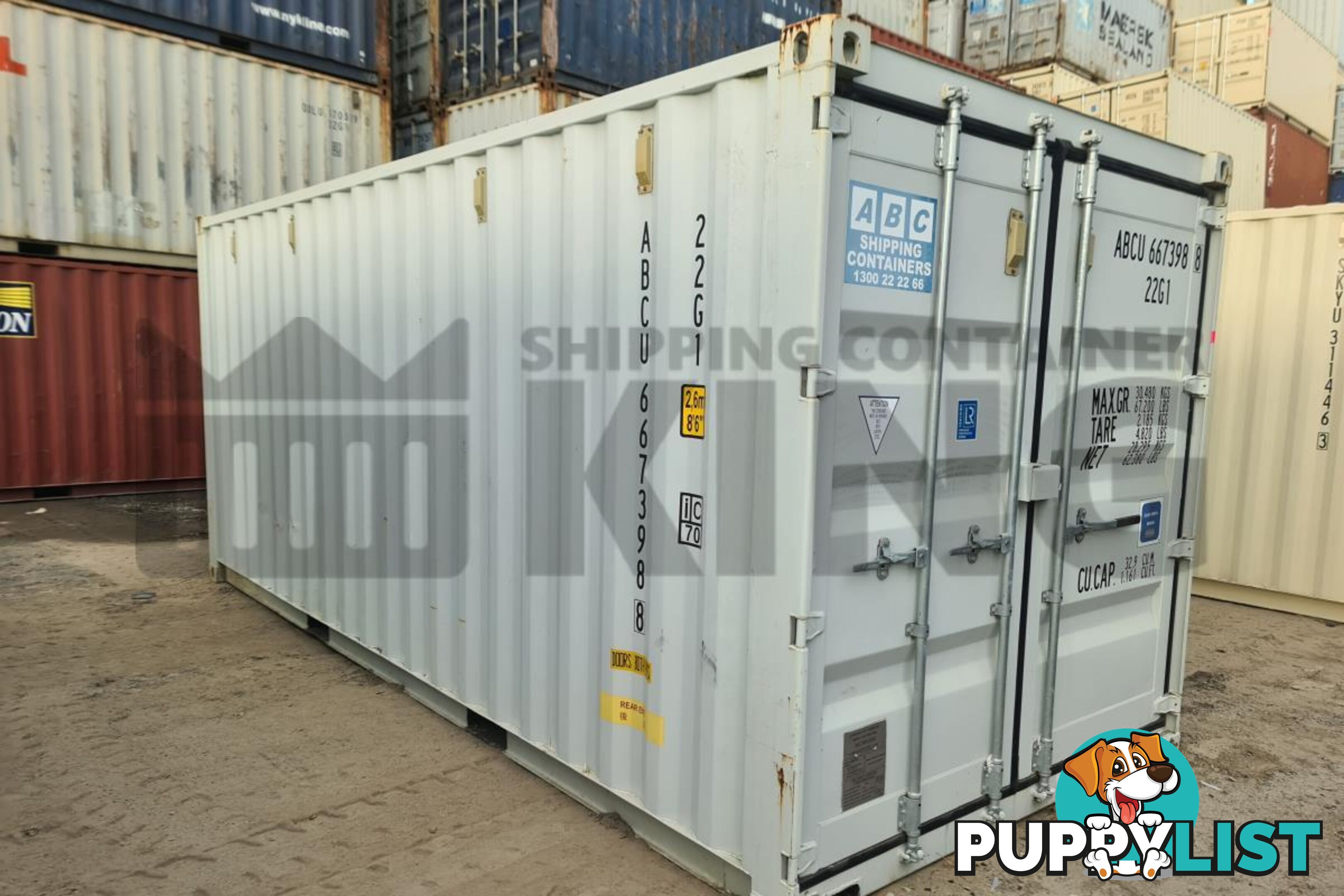 20' STANDARD HEIGHT SHIPPING CONTAINER (TRI DOOR)