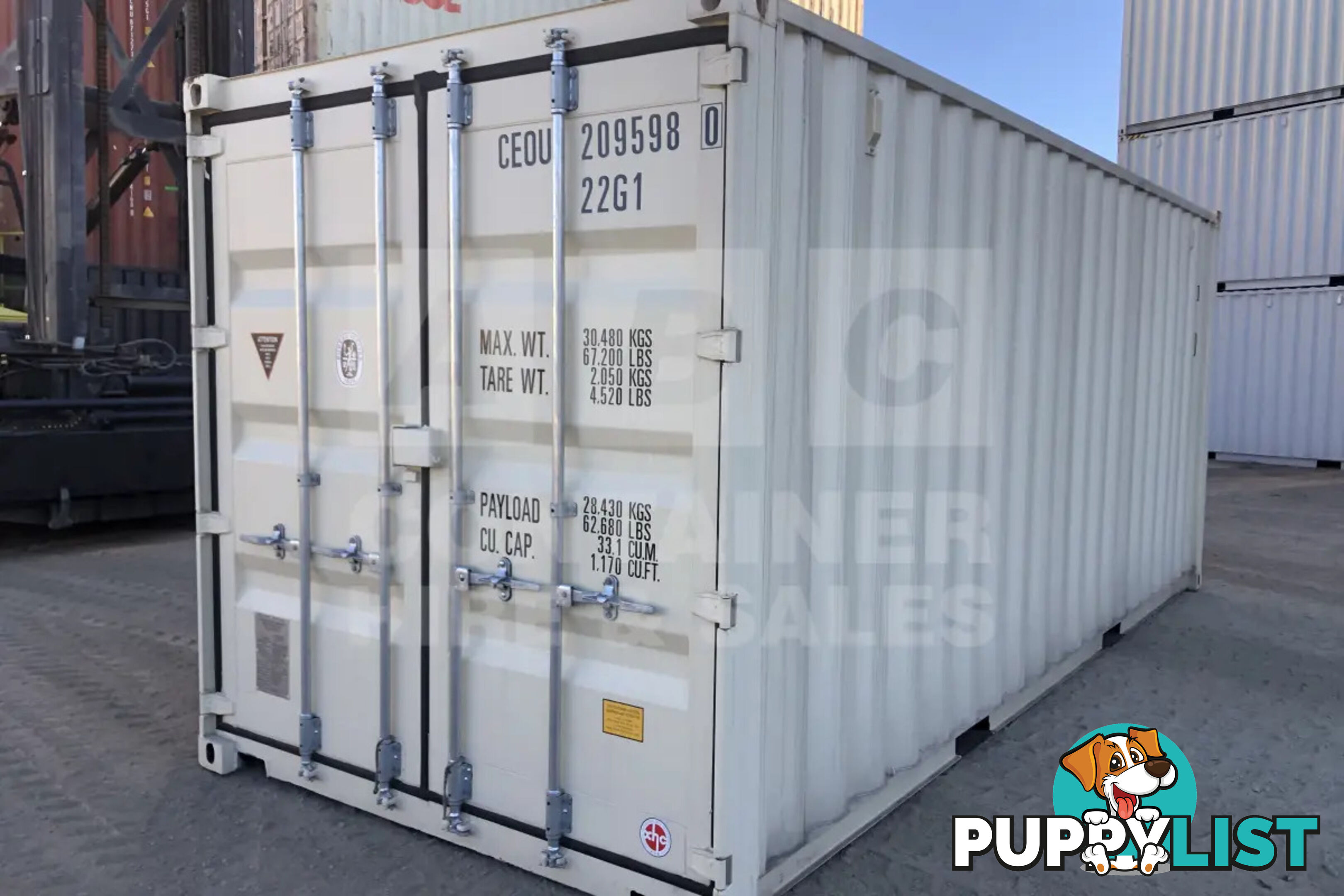 20' STANDARD HEIGHT SHIPPING CONTAINER - in Gympie