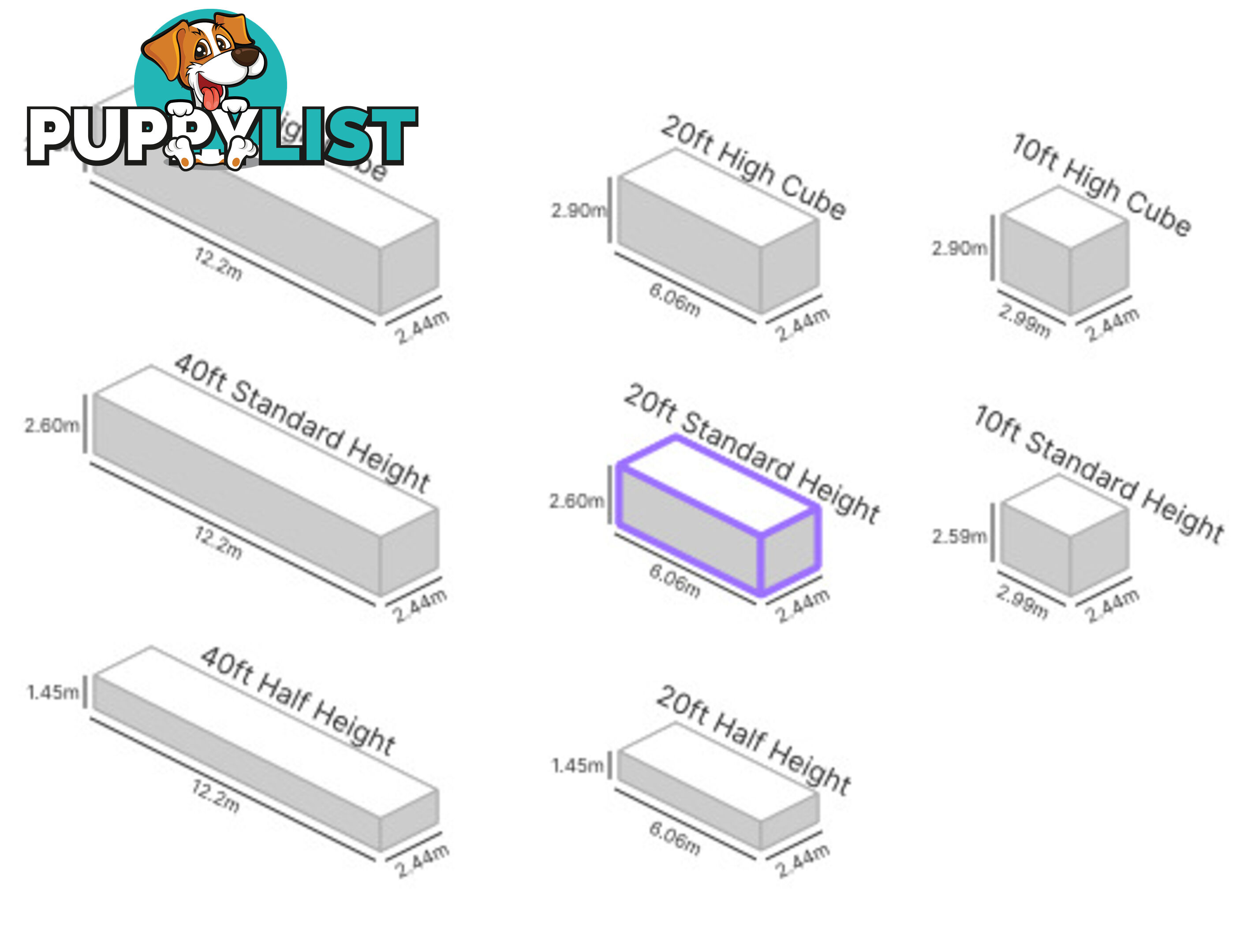 20' STANDARD HEIGHT SHIPPING CONTAINER