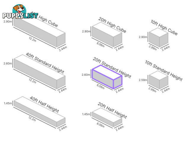 20' STANDARD HEIGHT SHIPPING CONTAINER