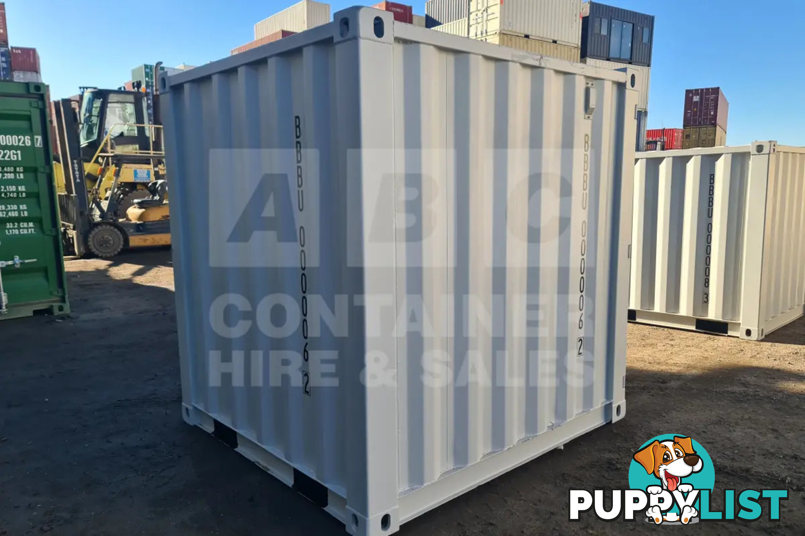 7' STEEL CONTAINER (7'3" HIGH, FACTORY BUILT)