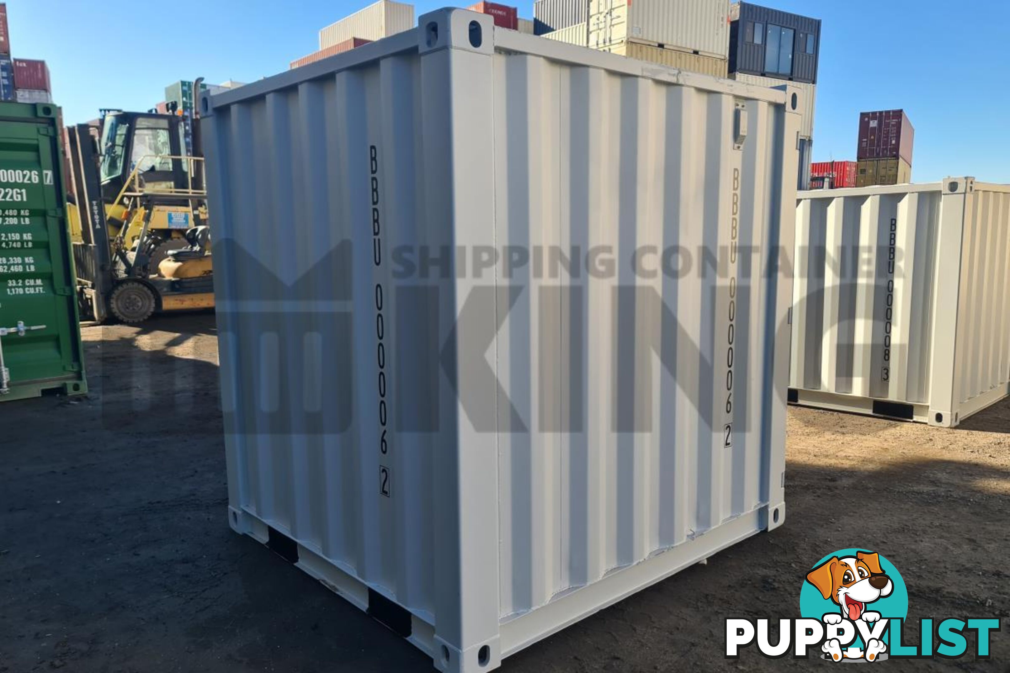 7' STEEL CONTAINER (7'3" HIGH, FACTORY BUILT)