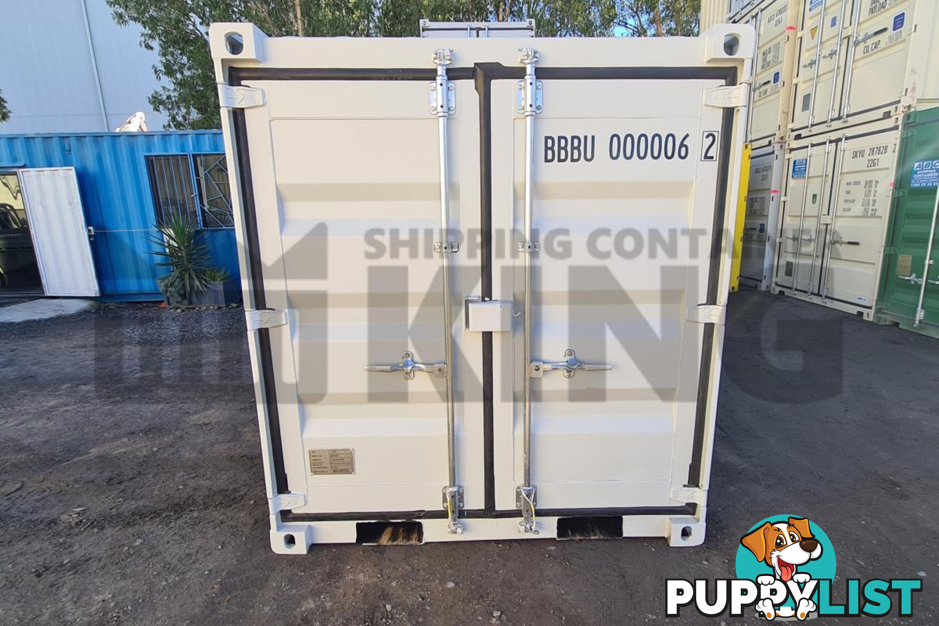 7' STEEL CONTAINER (7'3" HIGH, FACTORY BUILT)