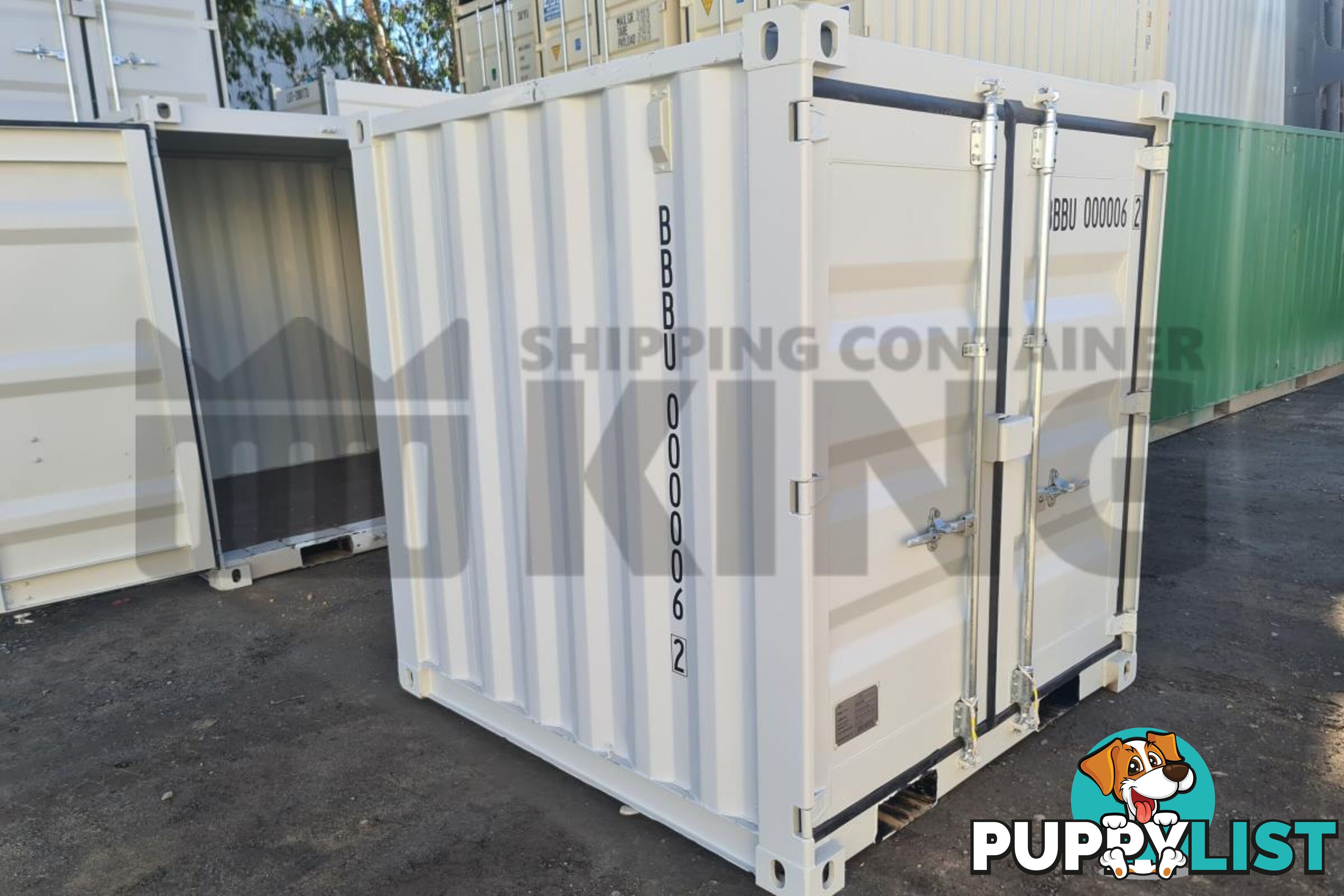 7' STEEL CONTAINER (7'3" HIGH, FACTORY BUILT)