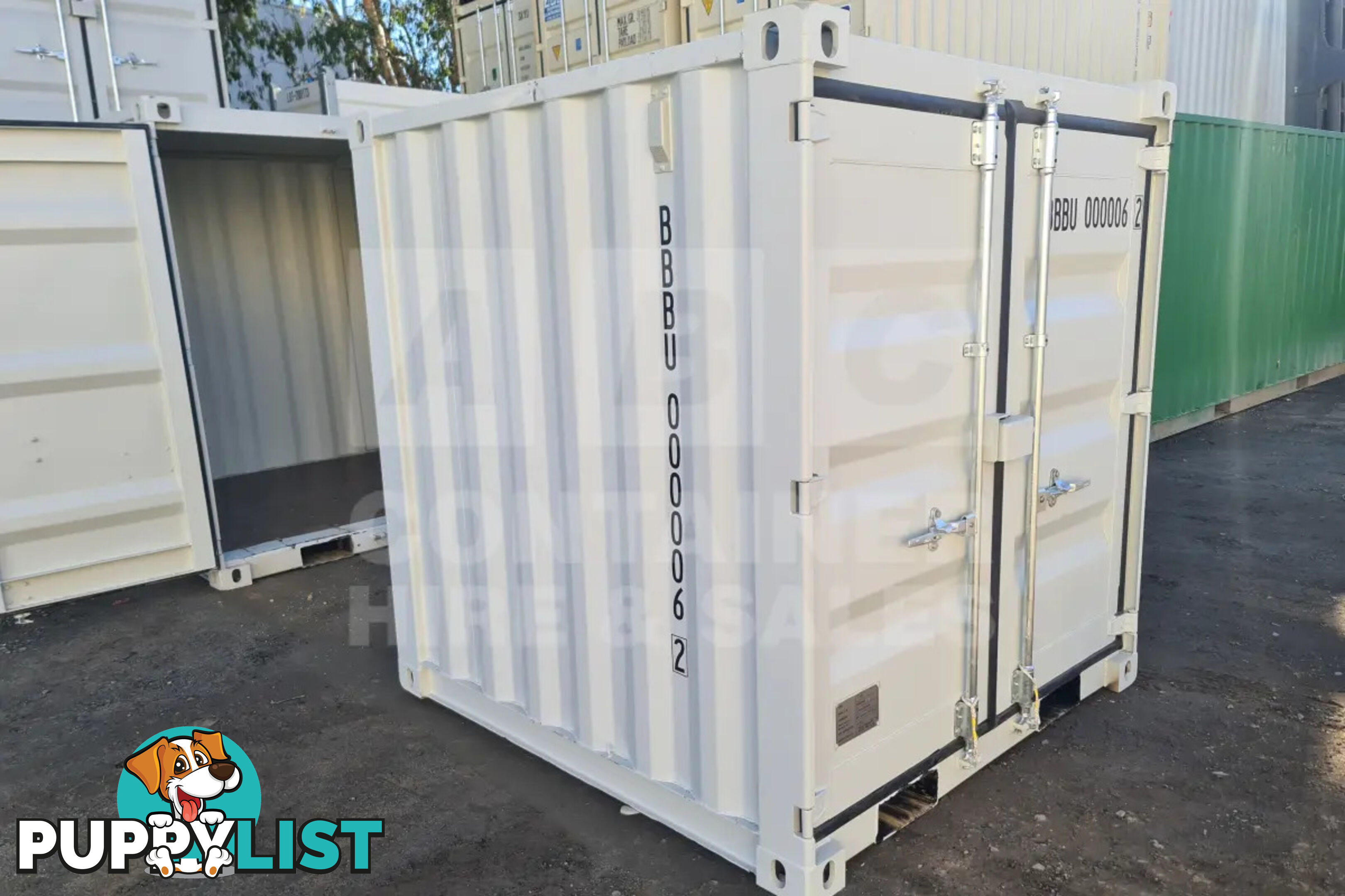 7' STEEL CONTAINER (7'3" HIGH, FACTORY BUILT)