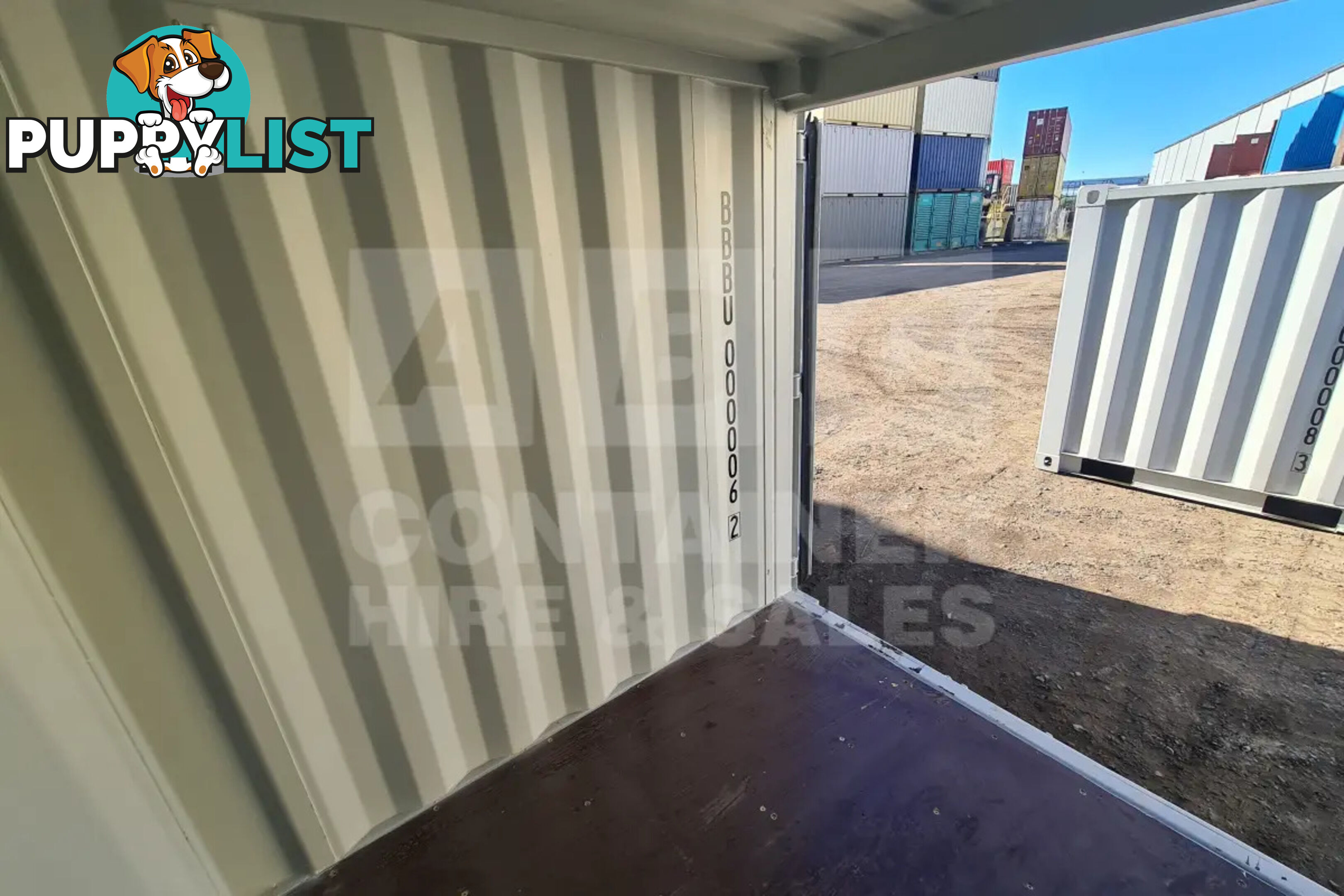 7' STEEL CONTAINER (7'3" HIGH, FACTORY BUILT)