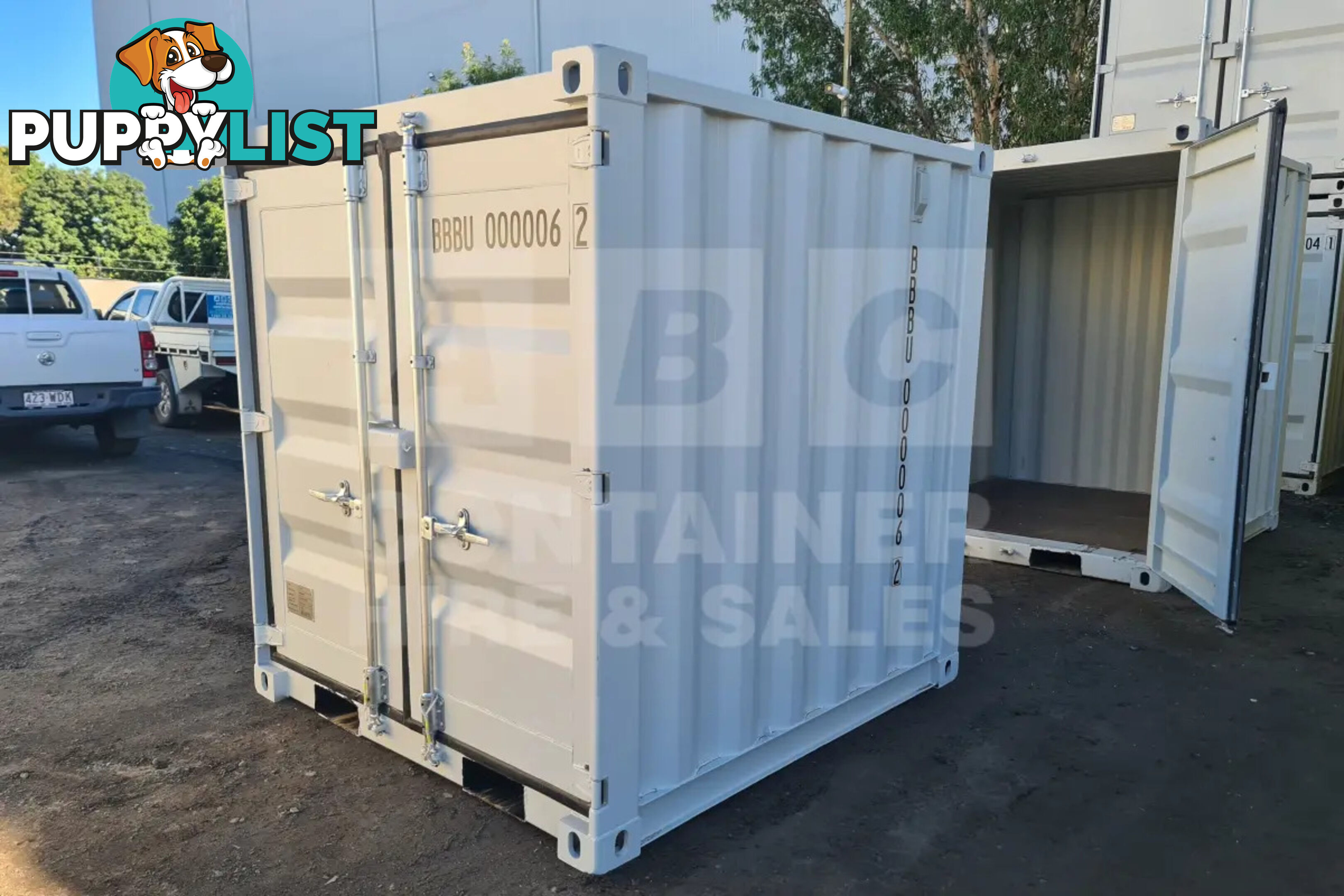 7' STEEL CONTAINER (7'3" HIGH, FACTORY BUILT)