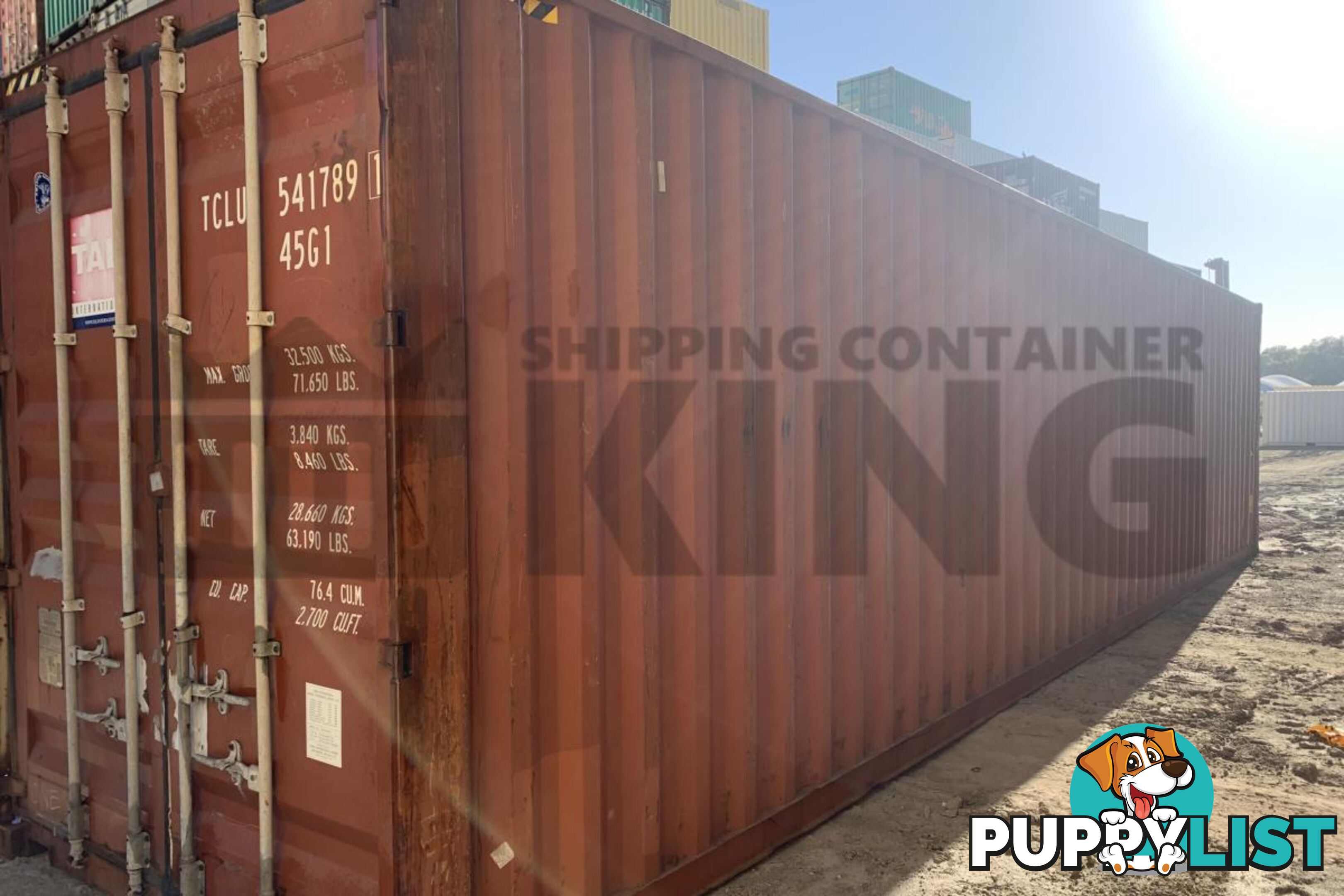 40' HIGH CUBE SHIPPING CONTAINER