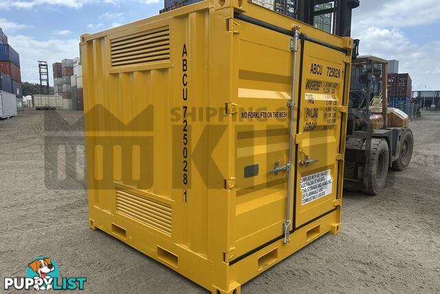 8' DANGEROUS GOODS SHIPPING CONTAINER (4 CORNER POST) - in Brisbane