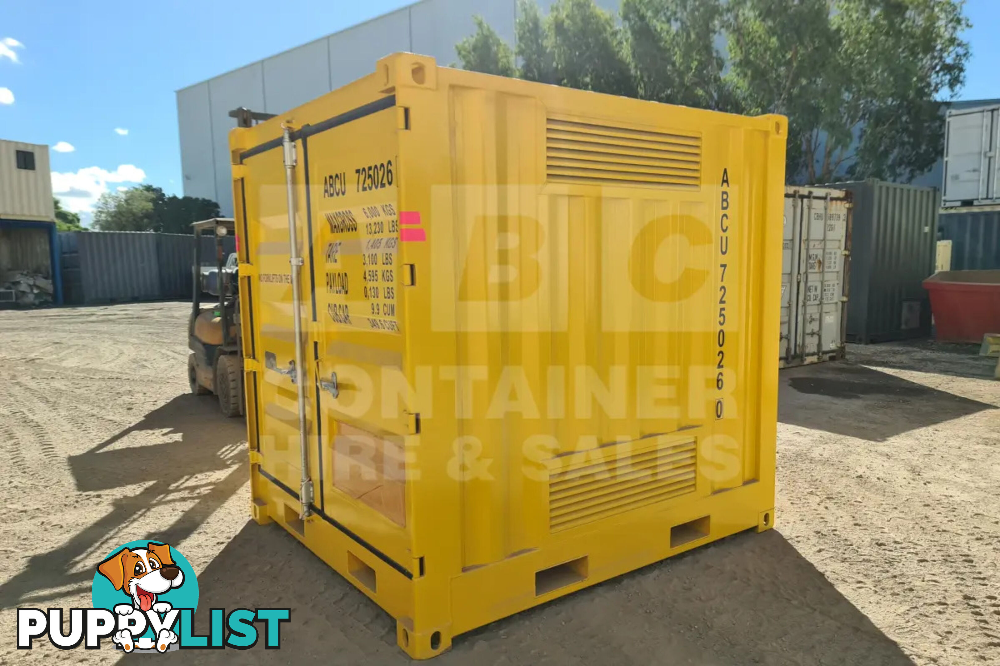 8' DANGEROUS GOODS SHIPPING CONTAINER (4 CORNER POST)