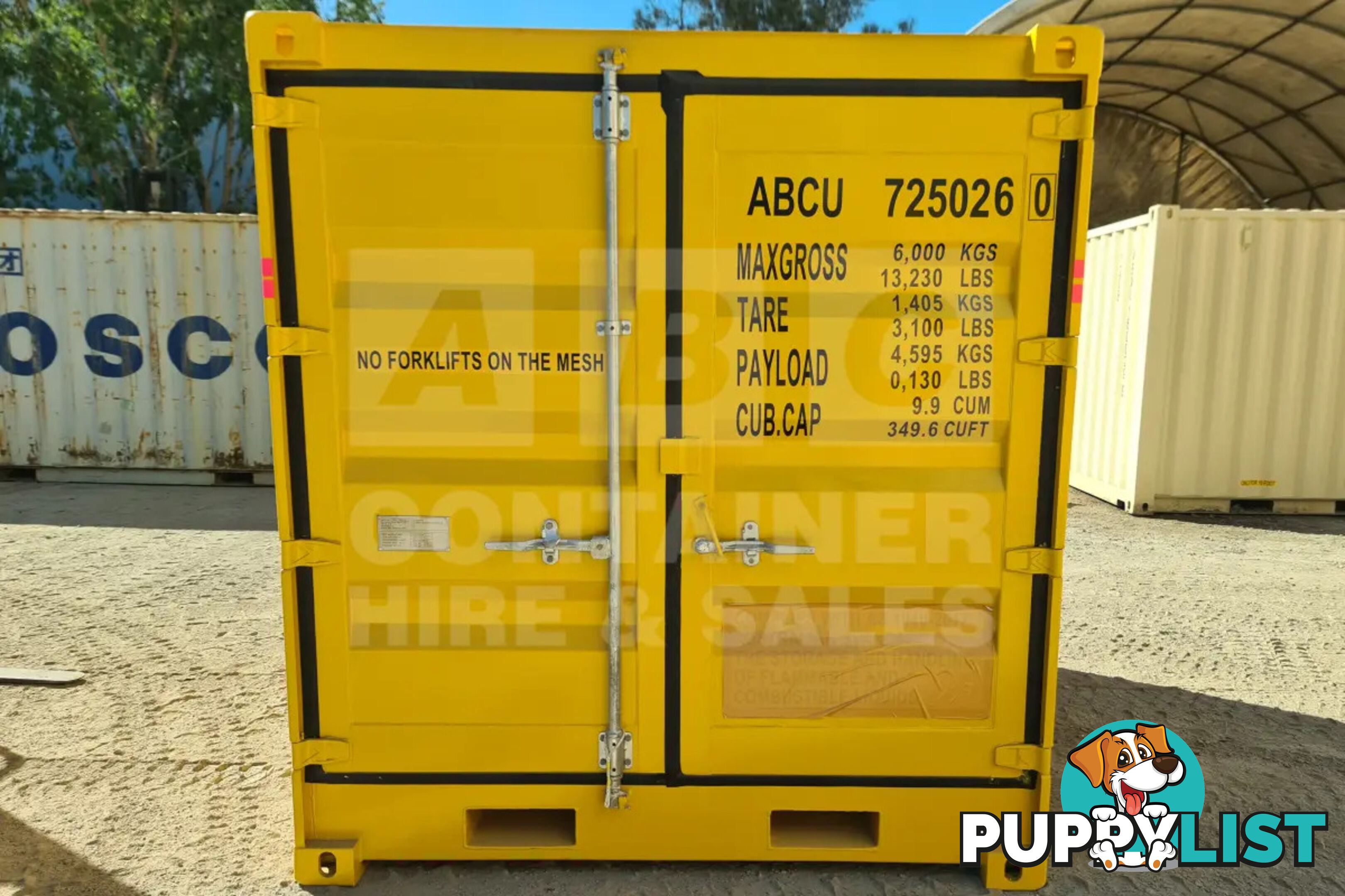 8' DANGEROUS GOODS SHIPPING CONTAINER (4 CORNER POST)