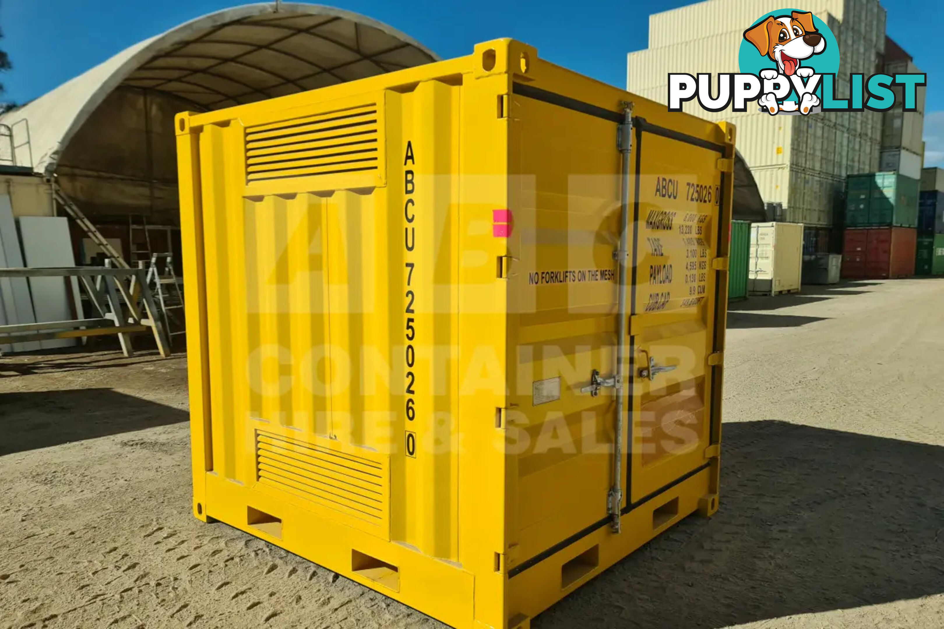 8' DANGEROUS GOODS SHIPPING CONTAINER (4 CORNER POST)