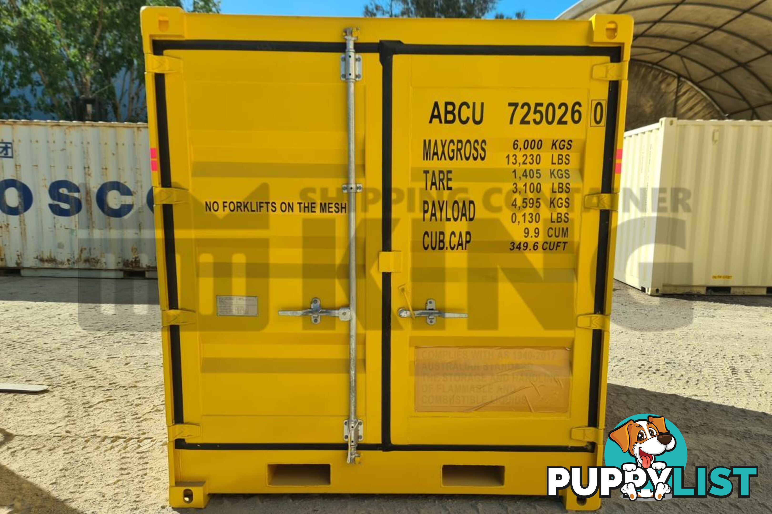 8' DANGEROUS GOODS SHIPPING CONTAINER (4 CORNER POST)
