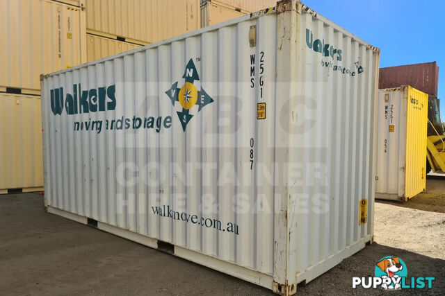 20' HIGH CUBE SHIPPING CONTAINER (WITH TIE RAILS)