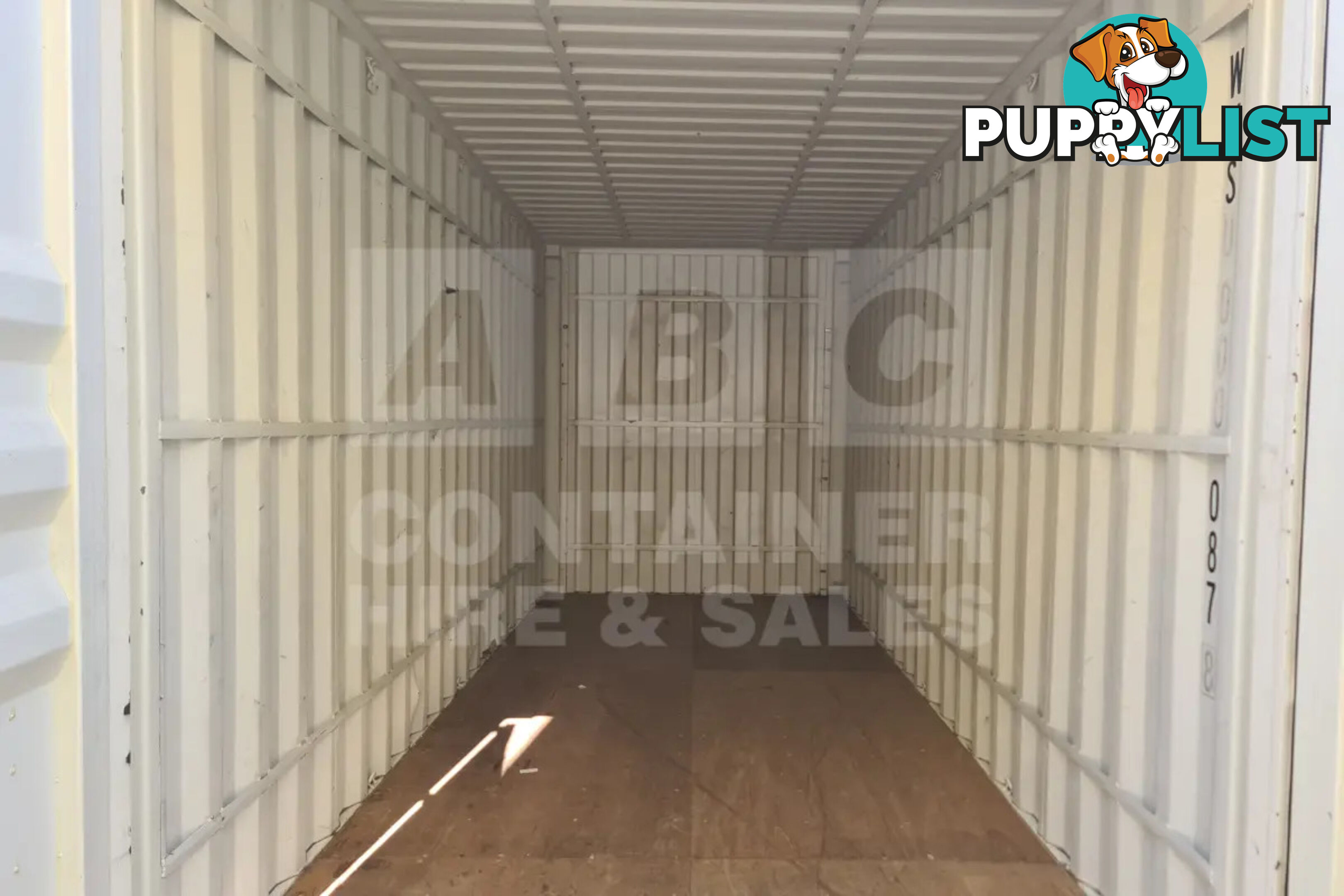 20' HIGH CUBE SHIPPING CONTAINER (WITH TIE RAILS)