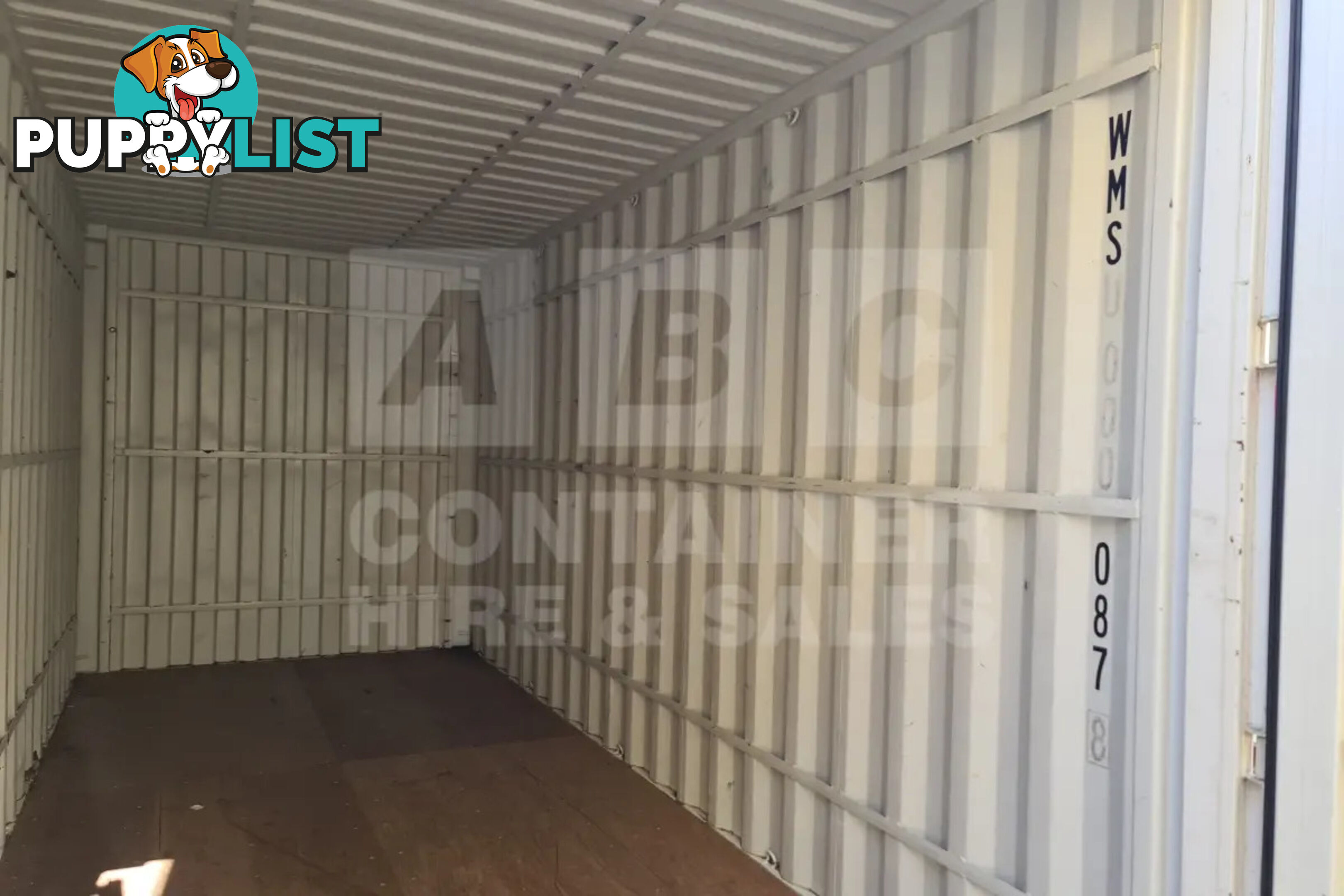 20' HIGH CUBE SHIPPING CONTAINER (WITH TIE RAILS)