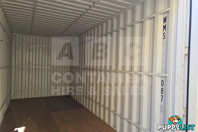 20' HIGH CUBE SHIPPING CONTAINER (WITH TIE RAILS)