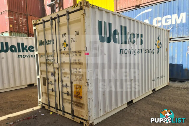 20' HIGH CUBE SHIPPING CONTAINER (WITH TIE RAILS)